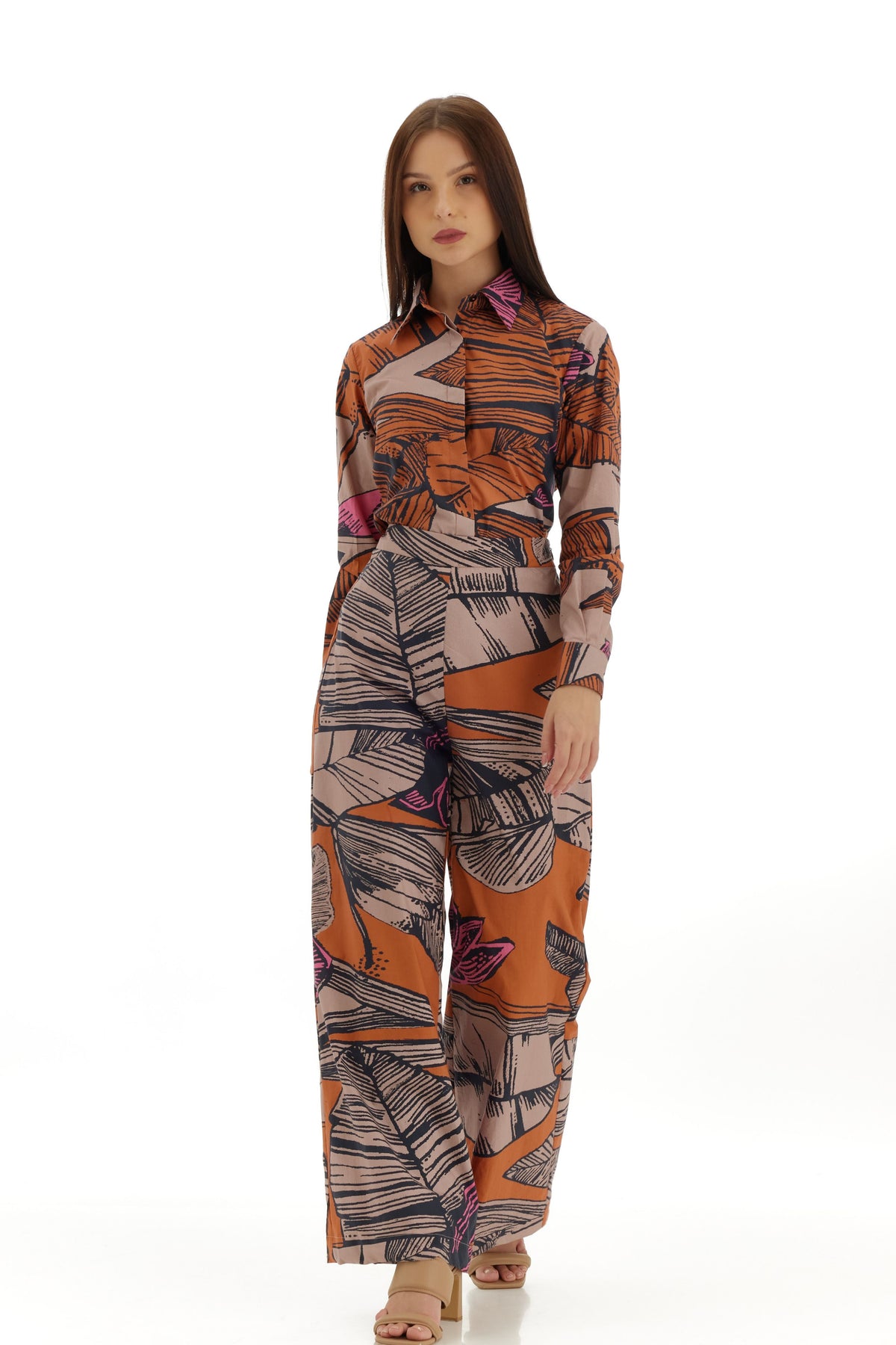 Off White and Orange Pant