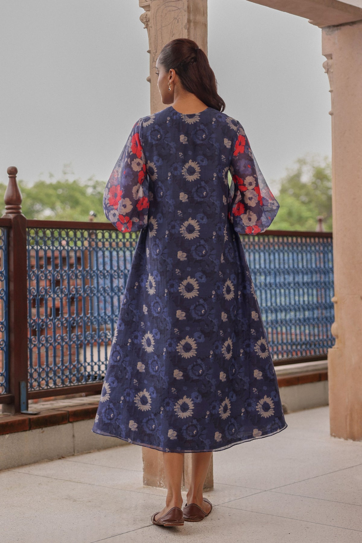 Indigo Bloom Dress