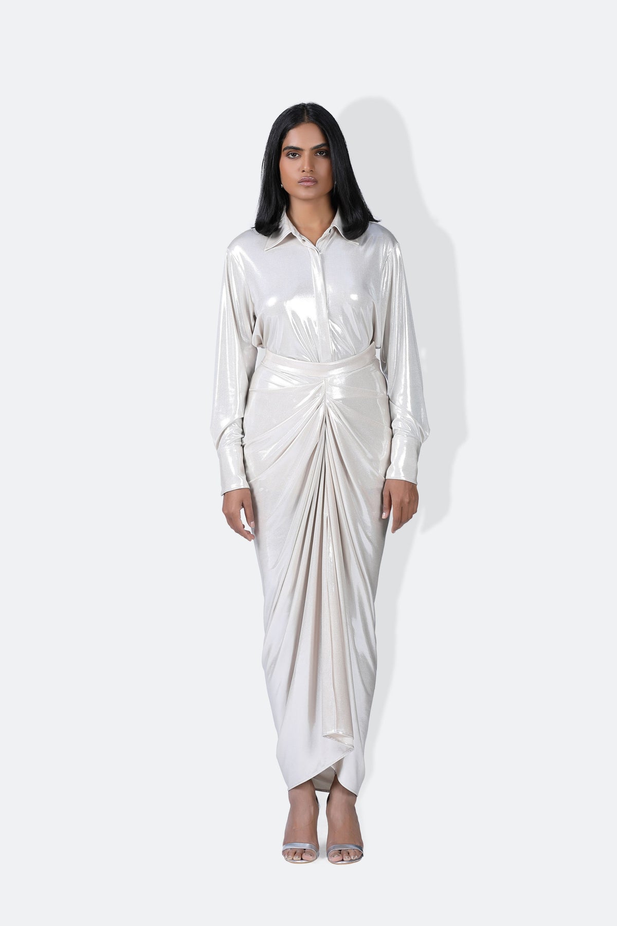 Liquid Nora Champagne Skirt