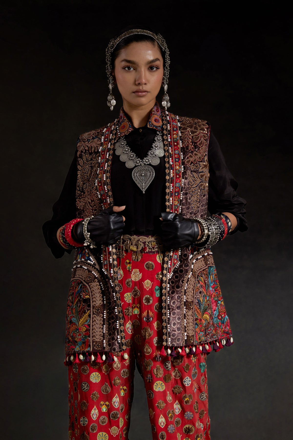 Ruhi Multicolor Jacket Set