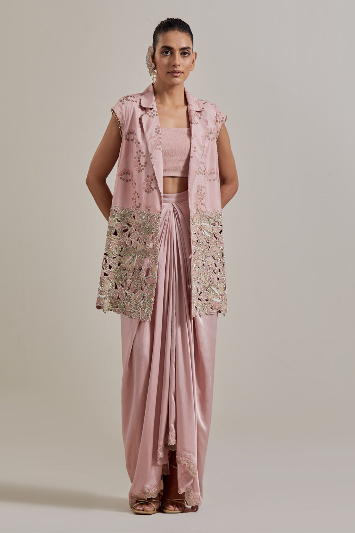 Pink Skirt Ensemble