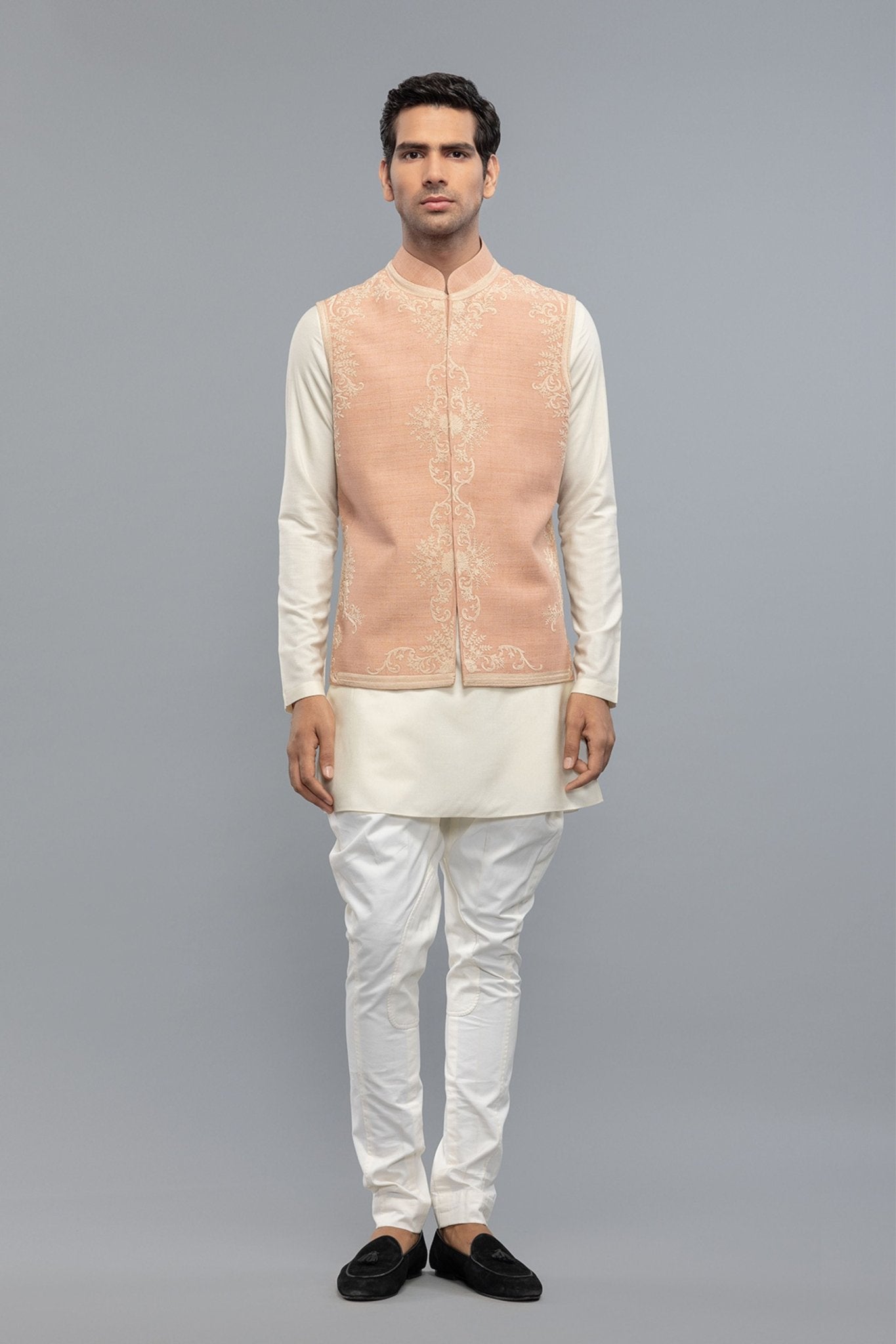 Matka Bundi With Resham Embroidery - Rohit Bal Menswear - Elahe