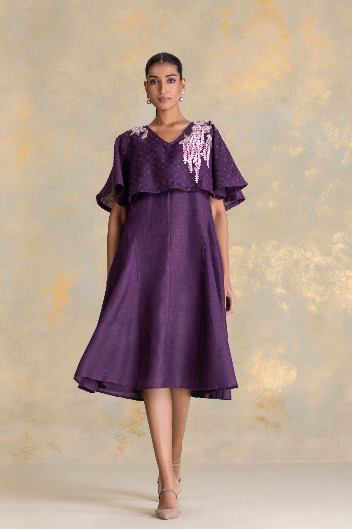 Delfina Cape Dress