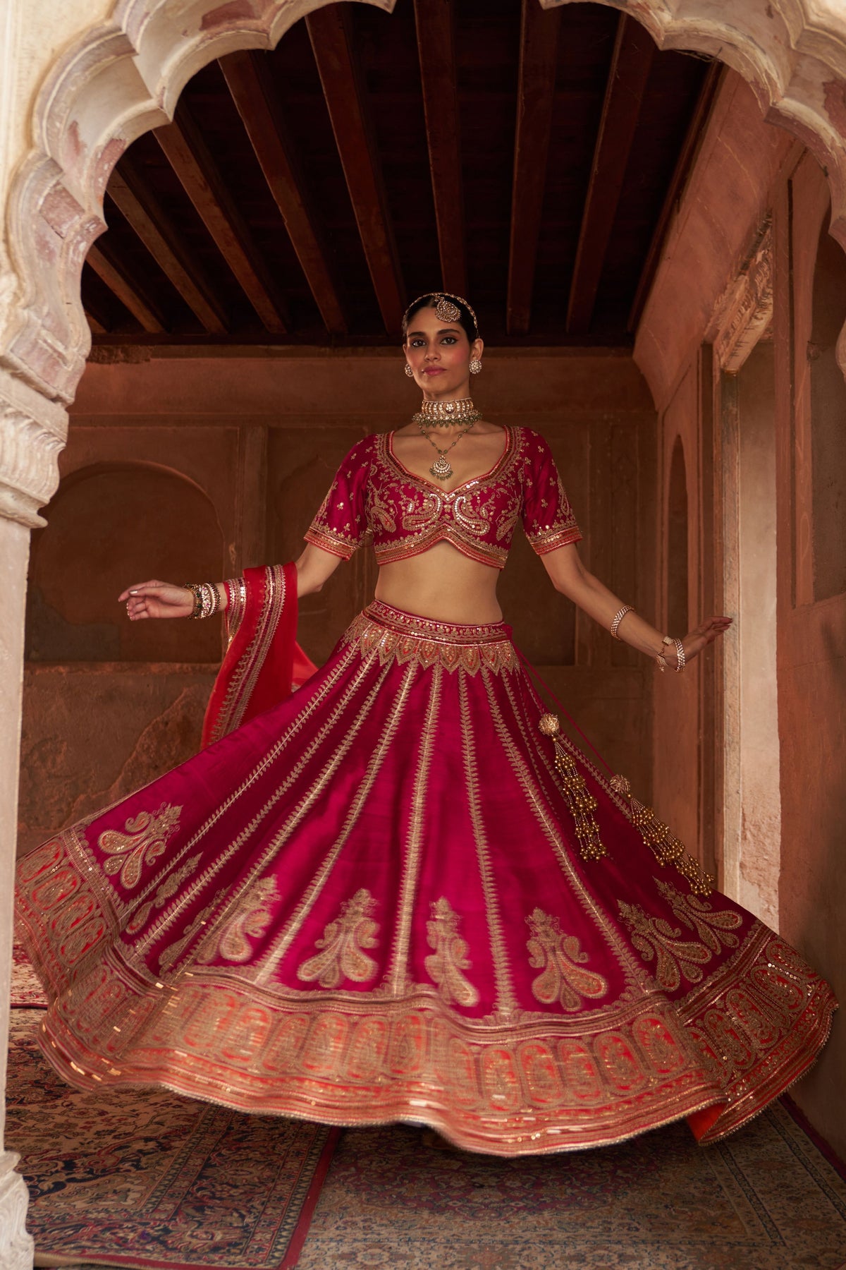 Amara Pink Lehenga Set
