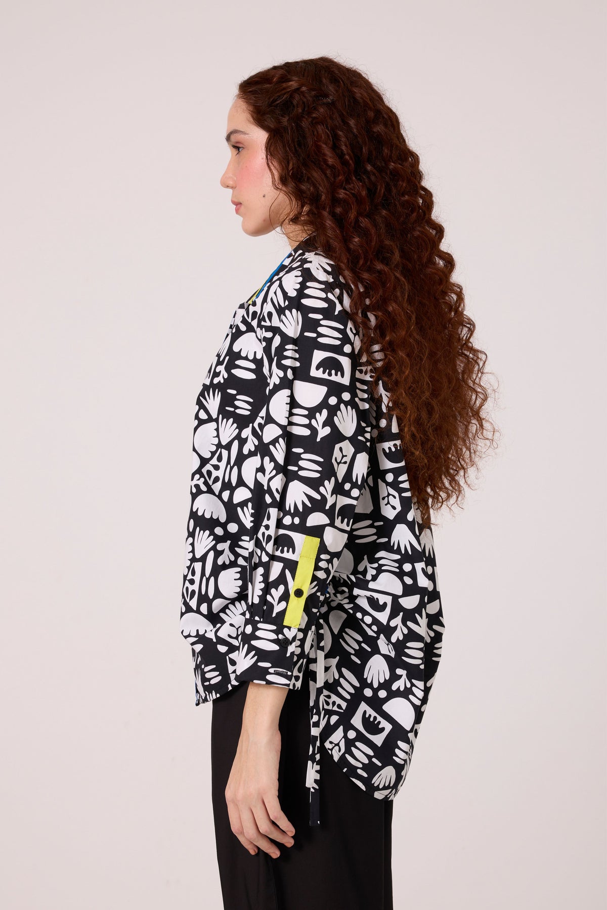 Autumn Motif Print Shirt