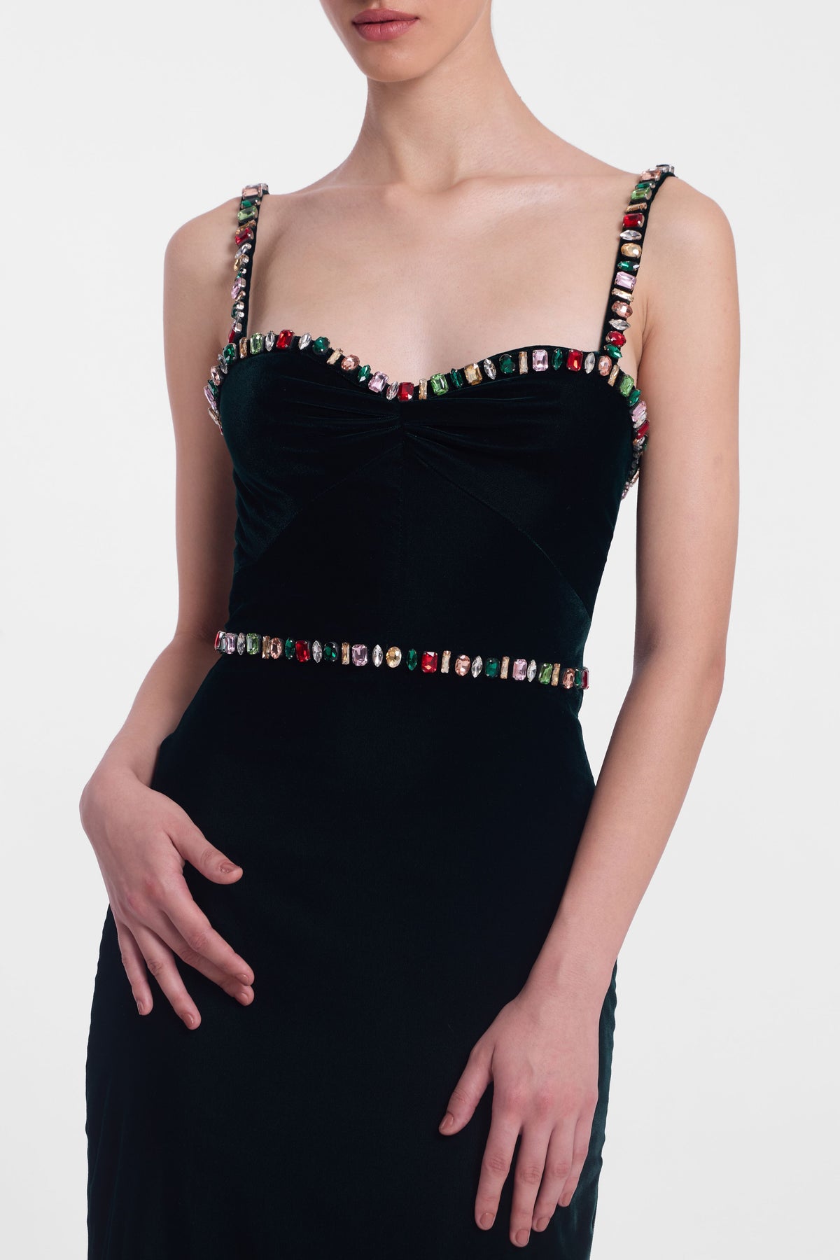 Velvet Column Gown
