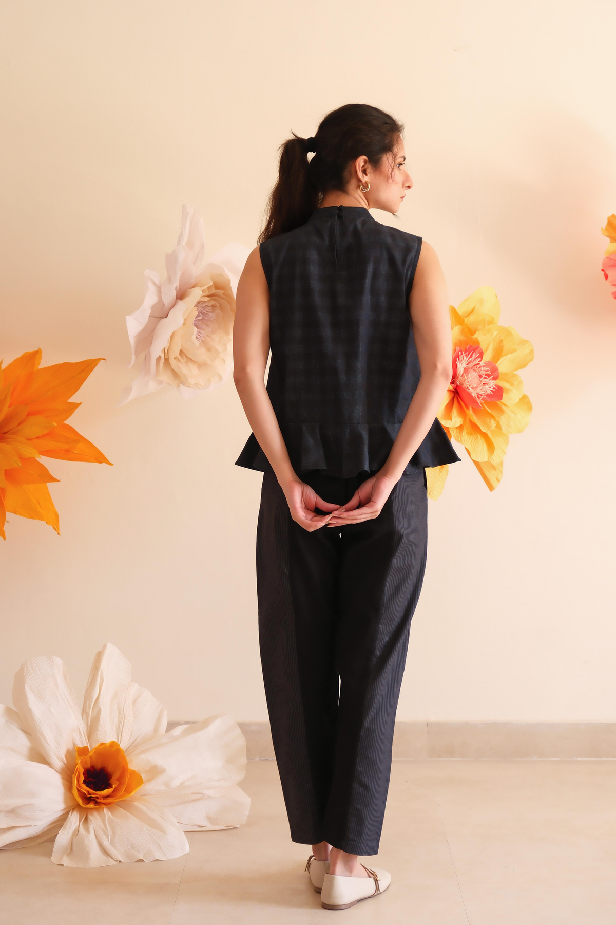 Coal Panelled Pants