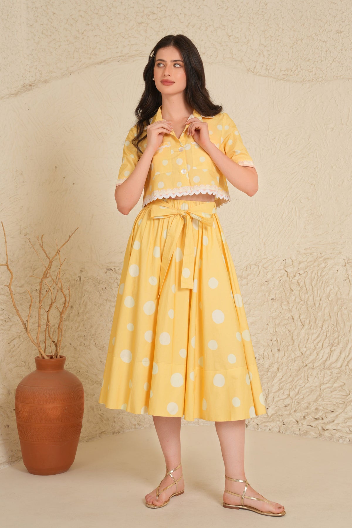 Lemon Sorbet Skirt Set