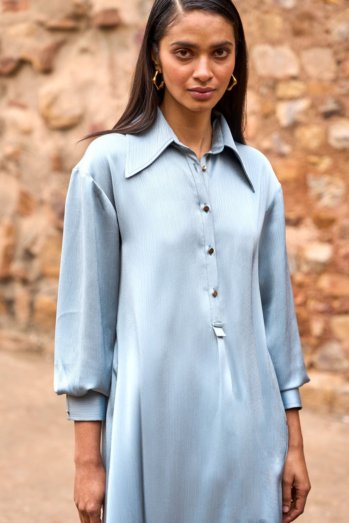 Full Sleeves Shirt Dress