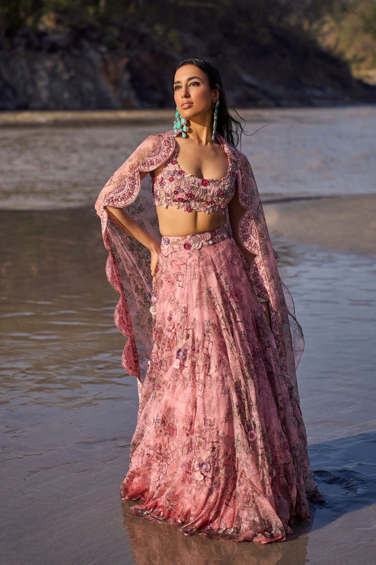 Ayzel Pink Lehenga Set