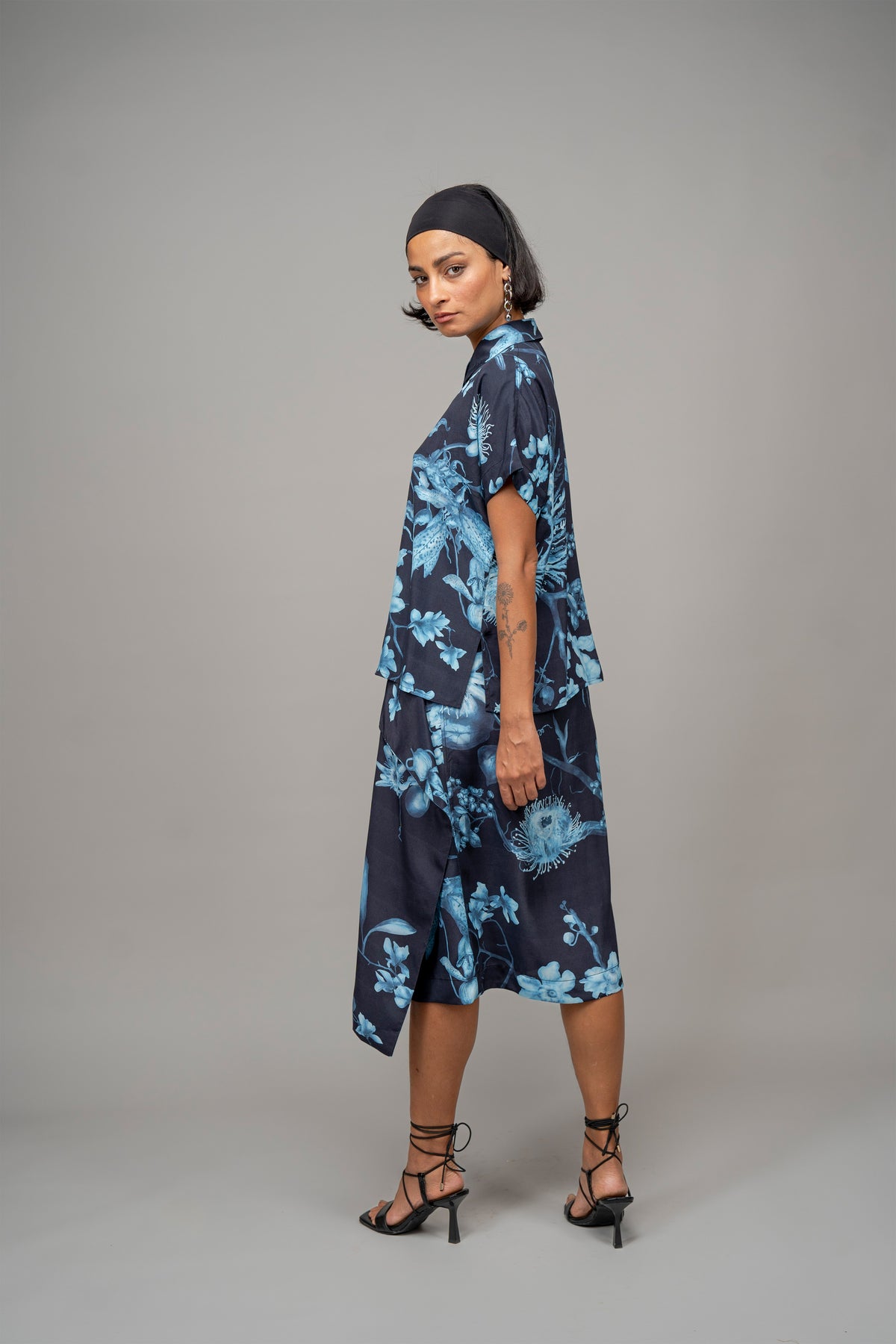 Garden Print Wrap Skirt