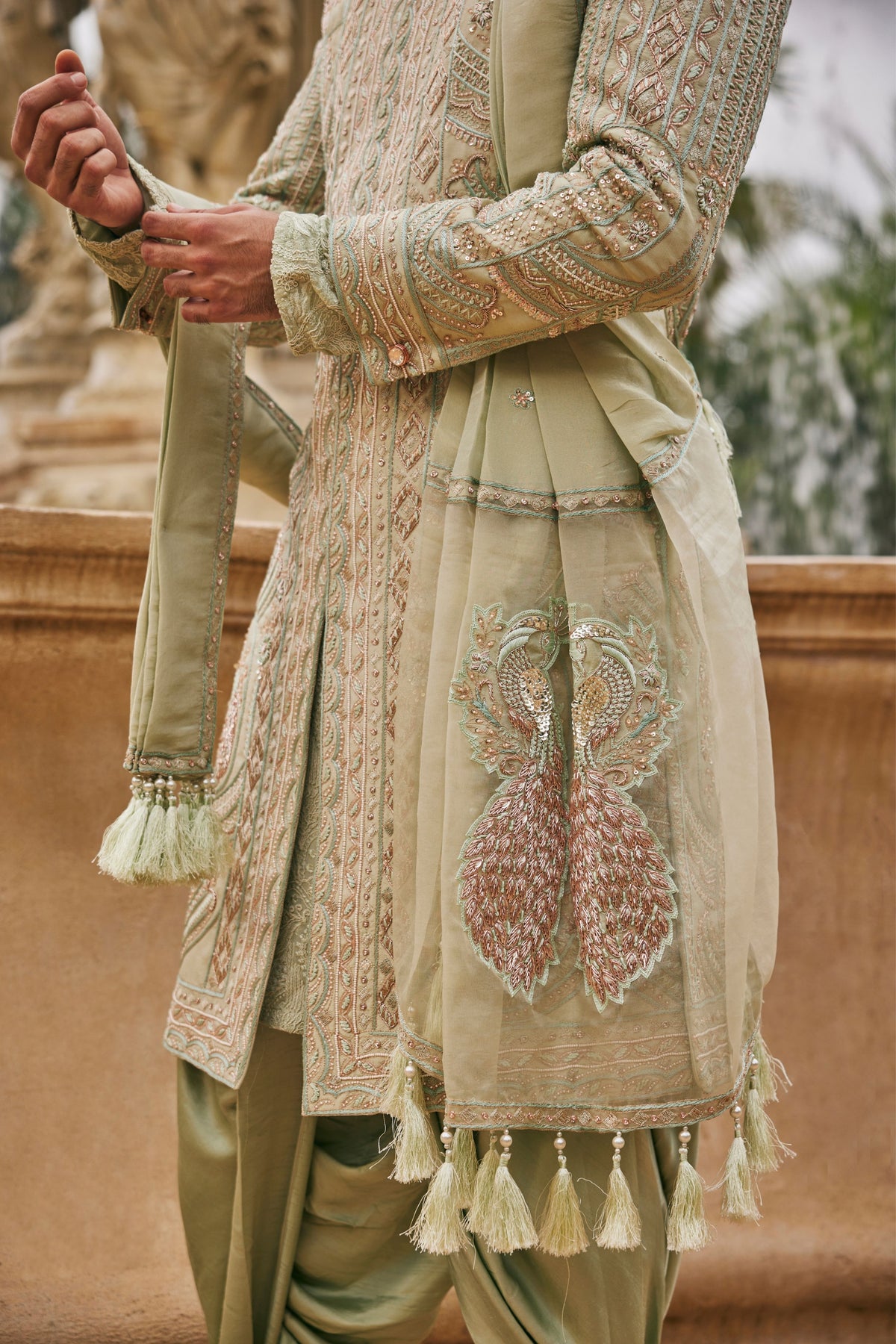 Sage Siam Sherwani Set