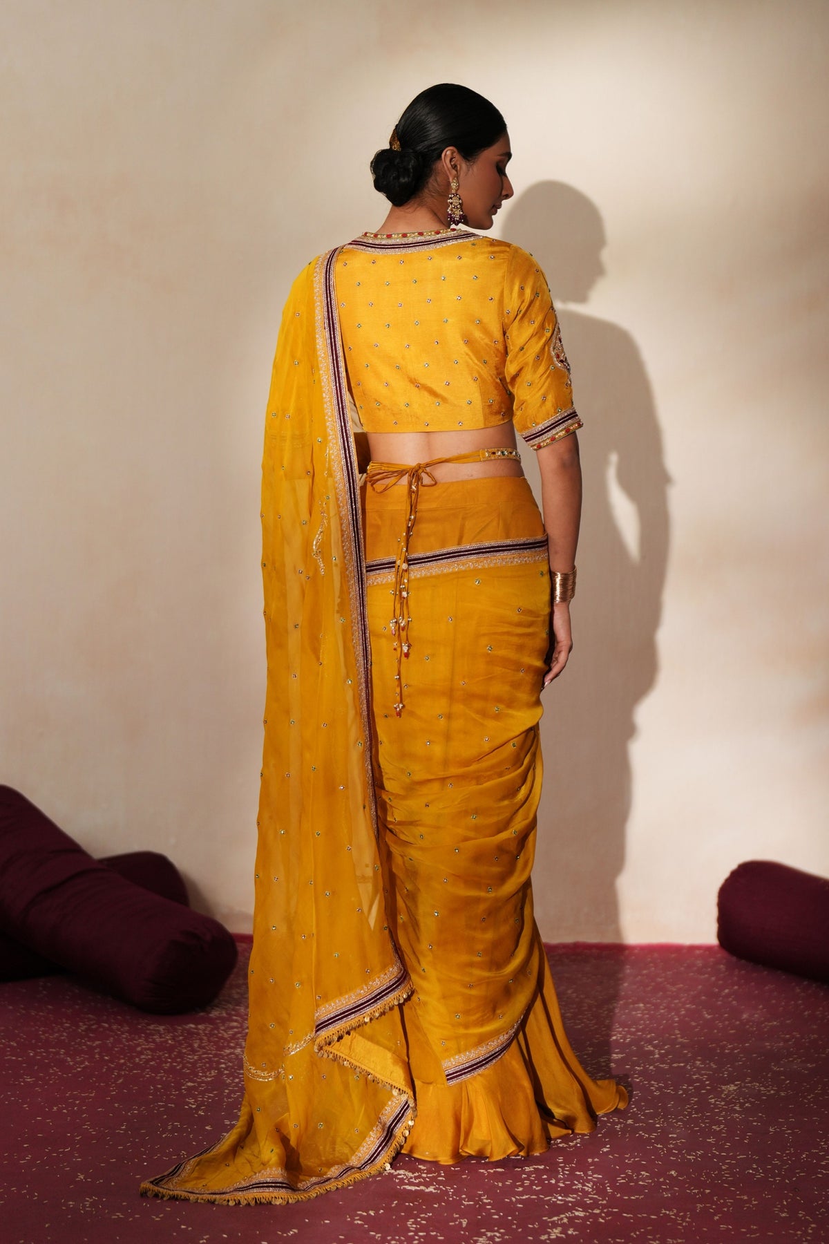 Gomedha Concept Pre Drape Saree