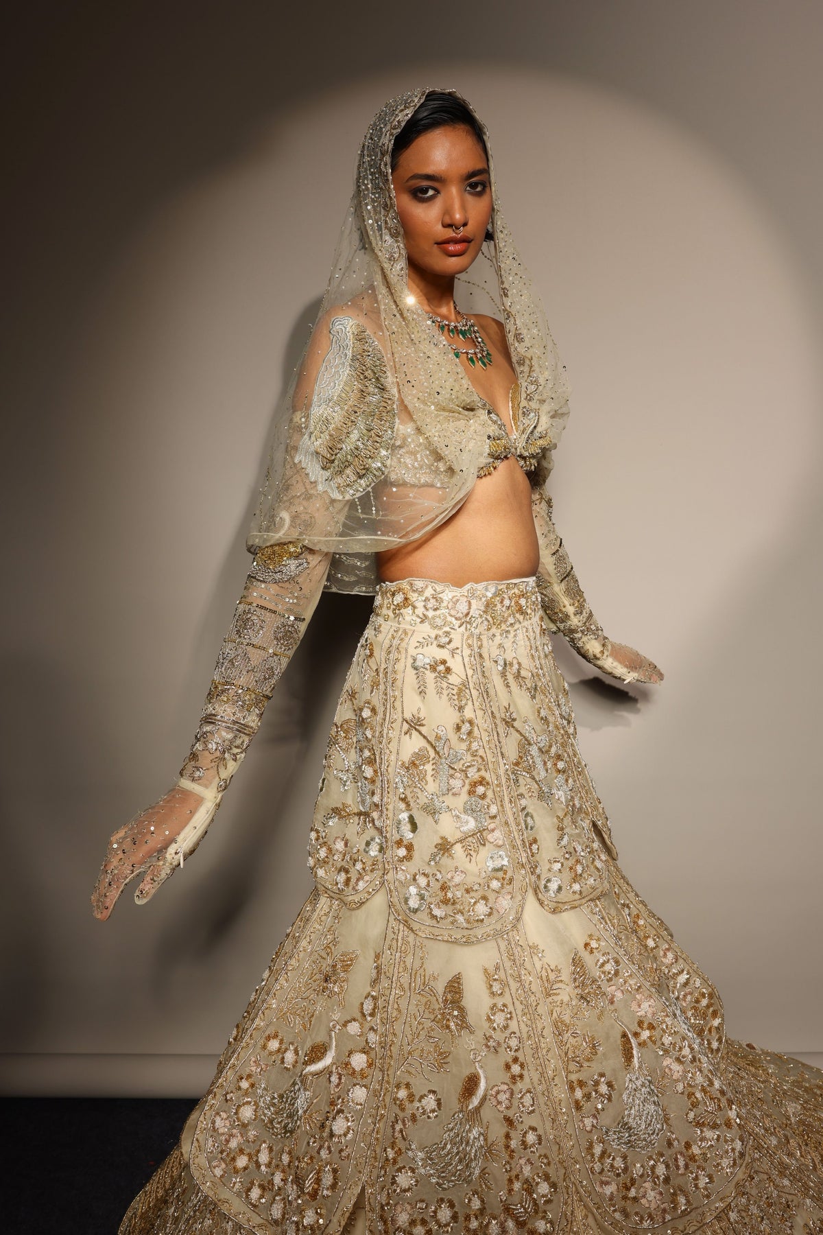 Tuscan Bloom Petal Lehenga Set