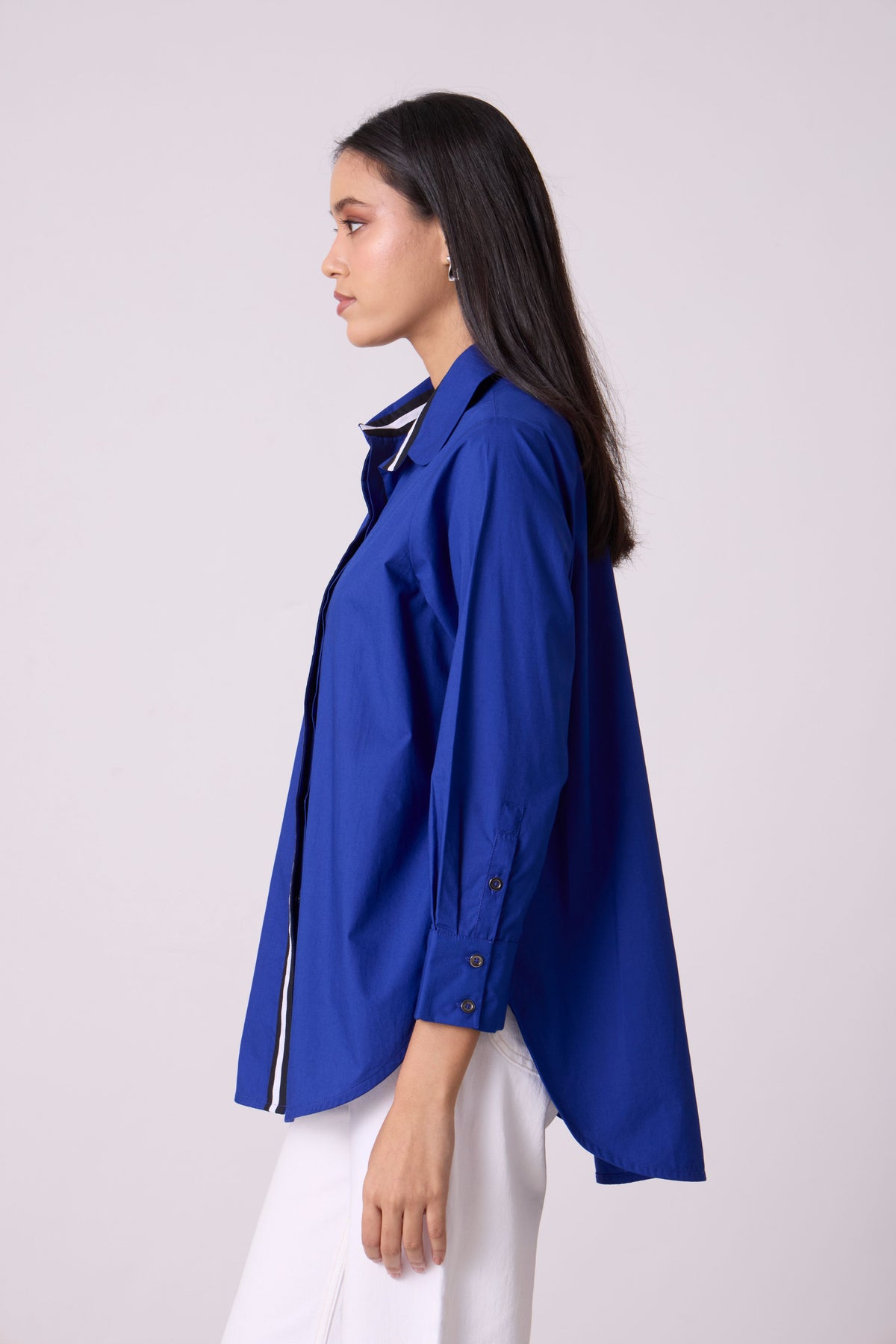 Ashton Applique Cosmic Blue Shirt