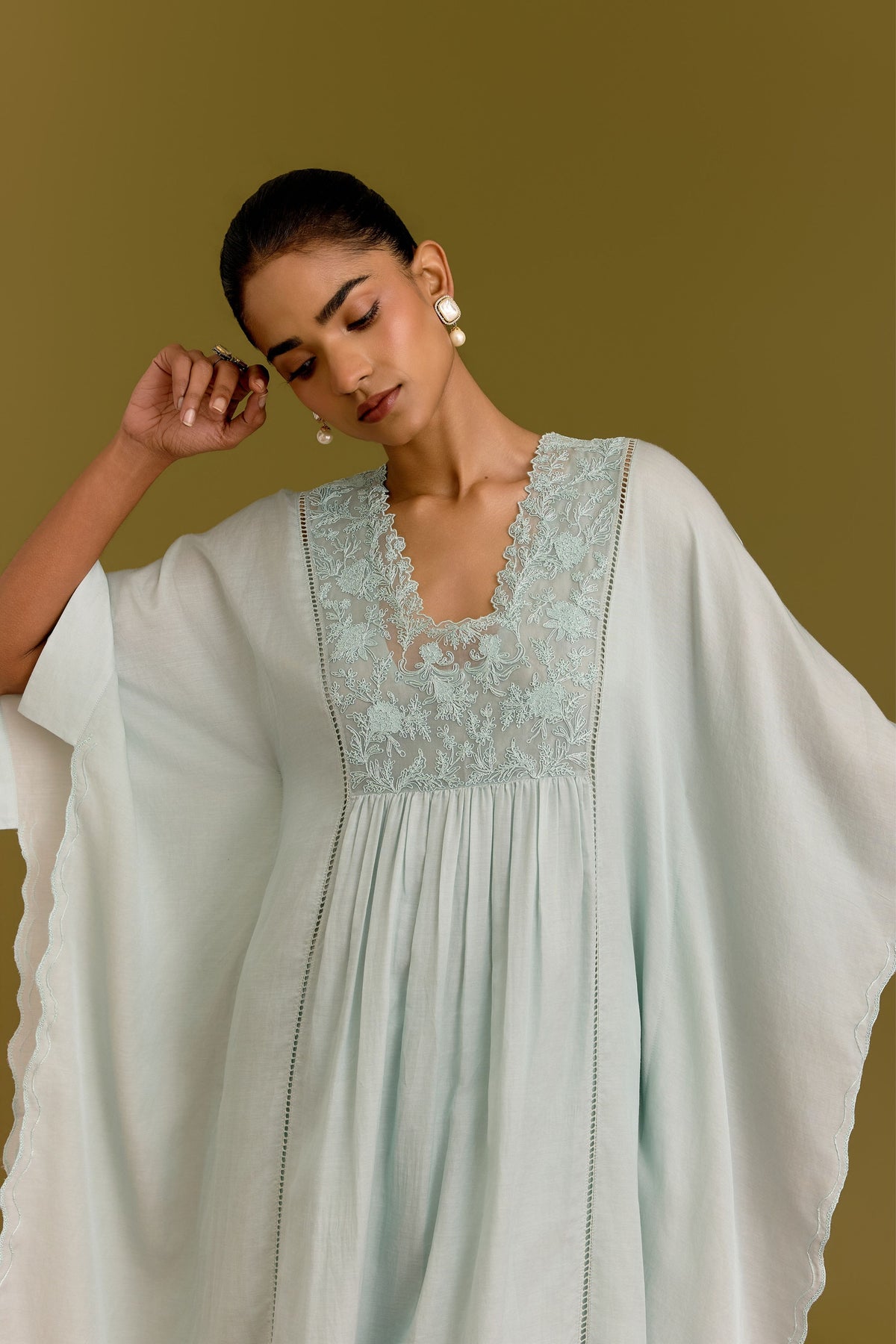Powder Blue Kaftan Set
