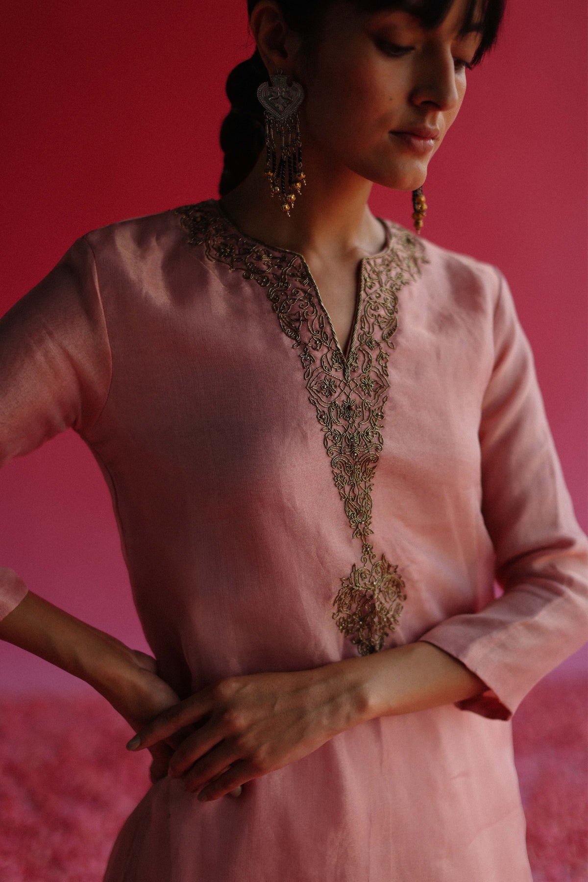 Kaljo Pink Kurta Set