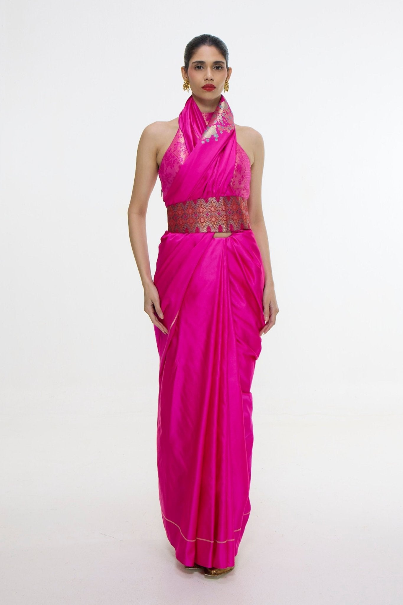 Handwoven Kadhwa Banarasi Saree - Ekaya - Elahe