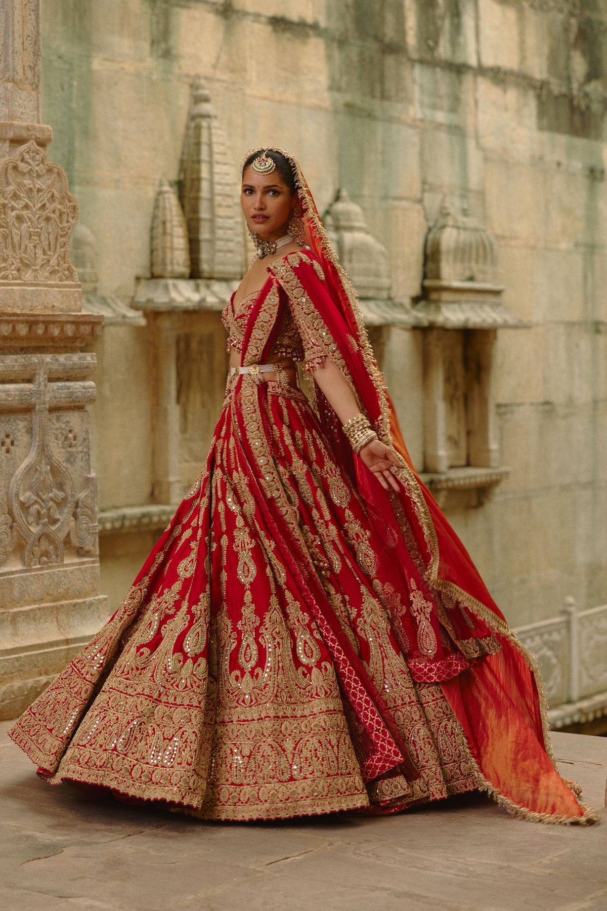 Dori Work Lehenga Set