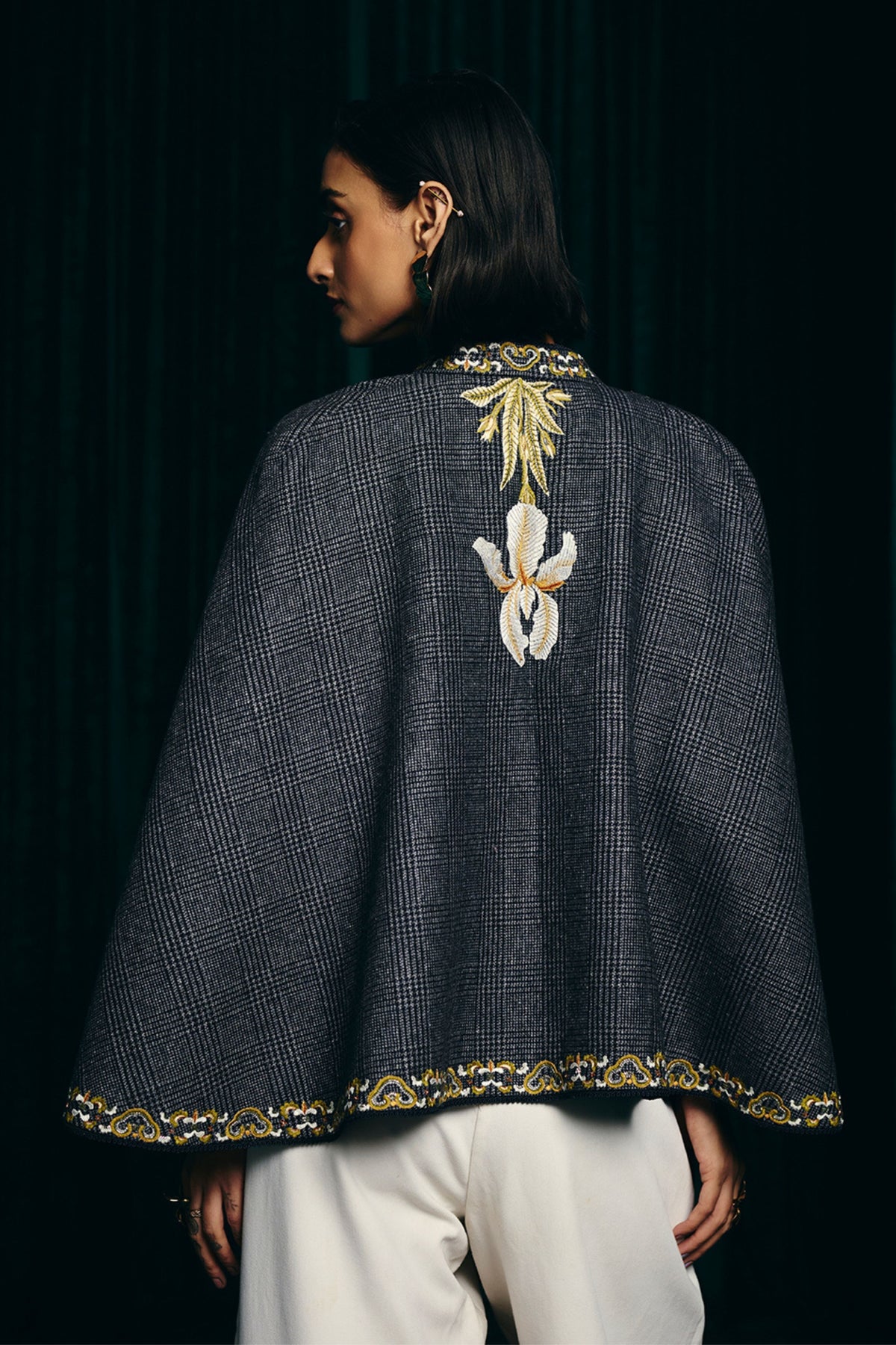 Sienna Grey Flannel Cape