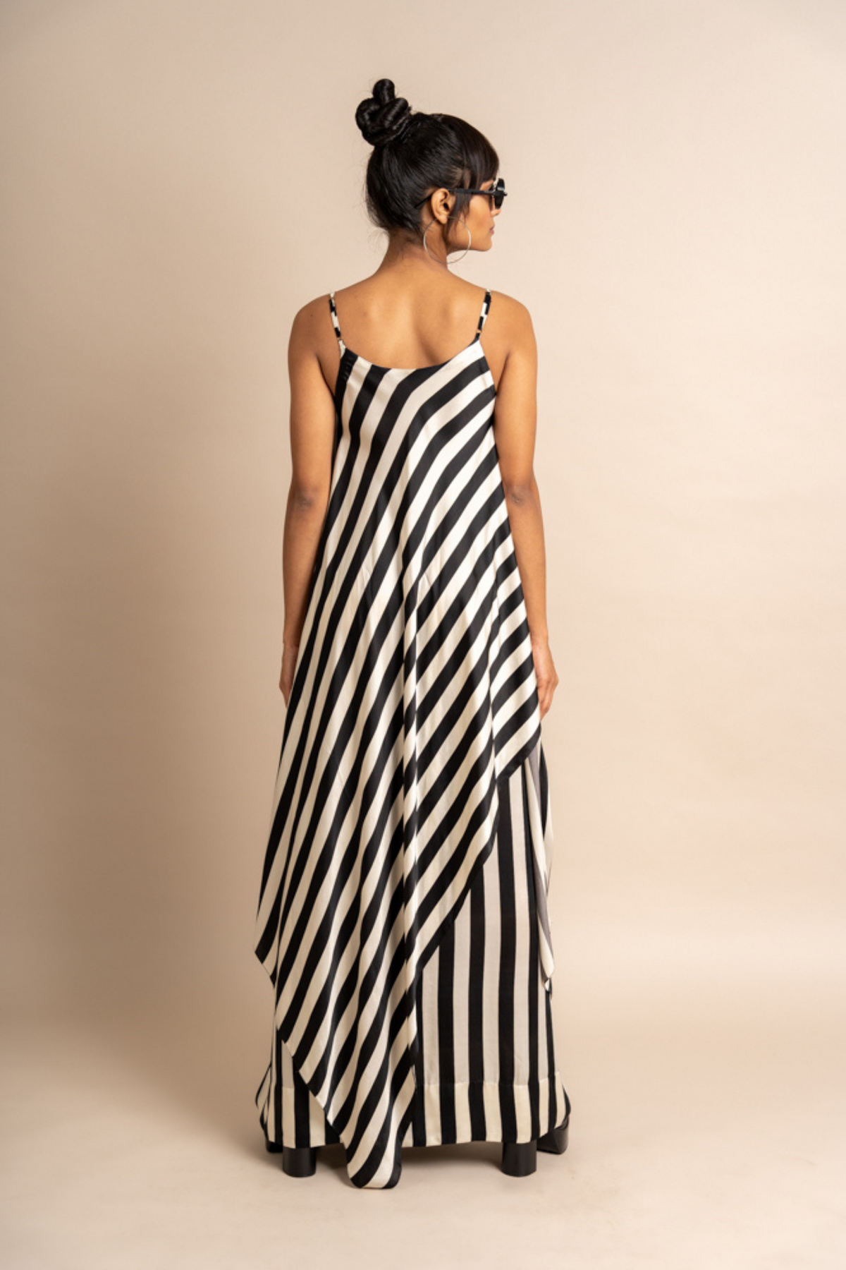 Singlet Top With Satin Skirt