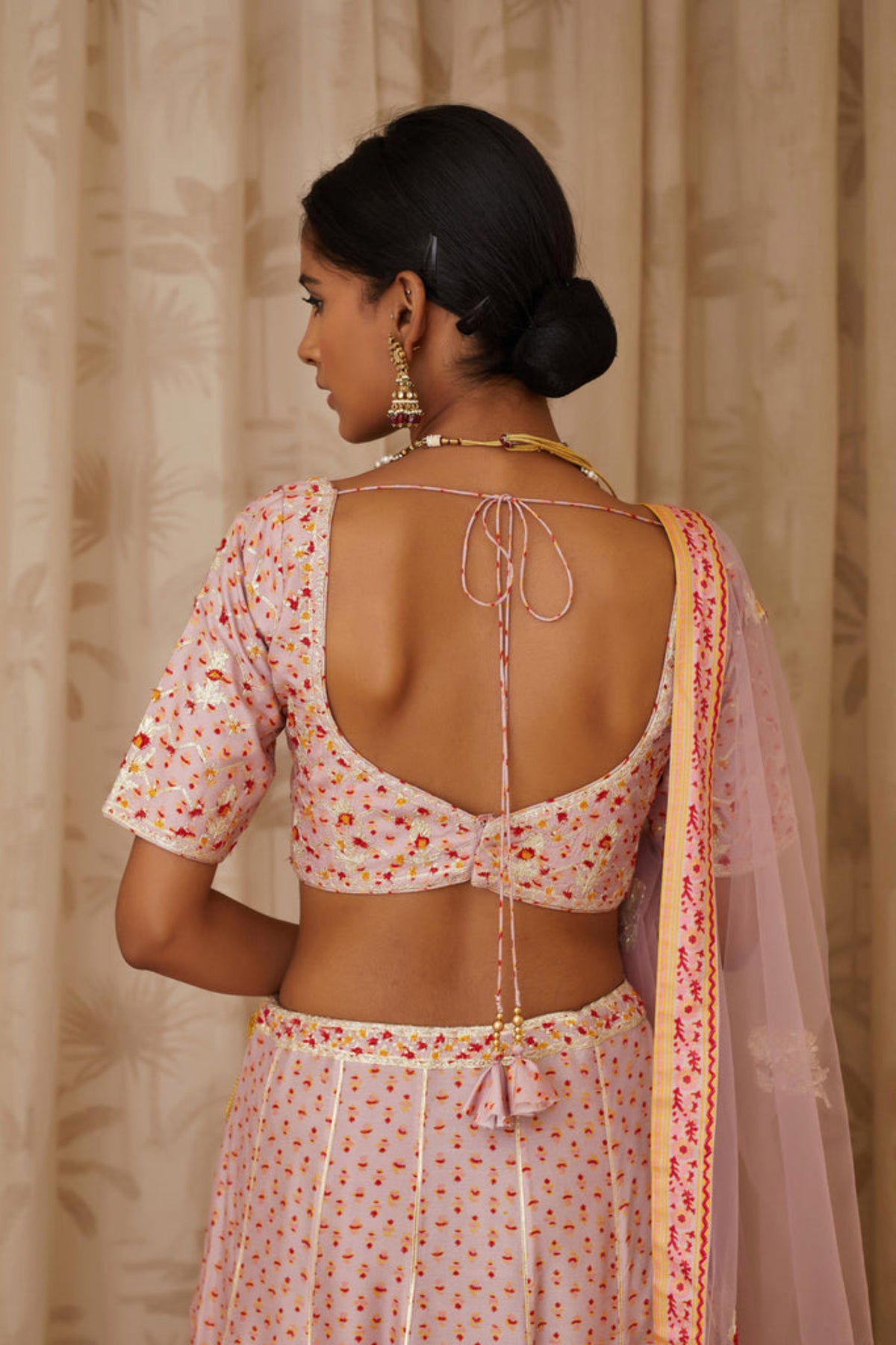 Light lavender lehenga set