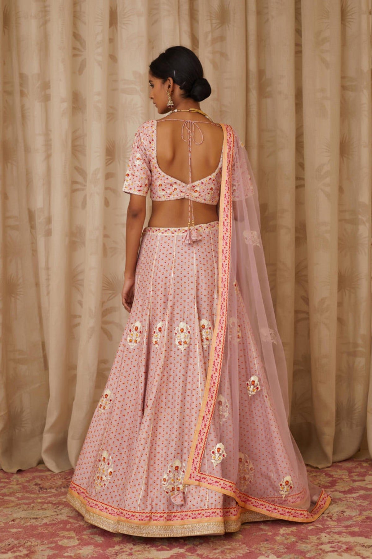 Light lavender lehenga set