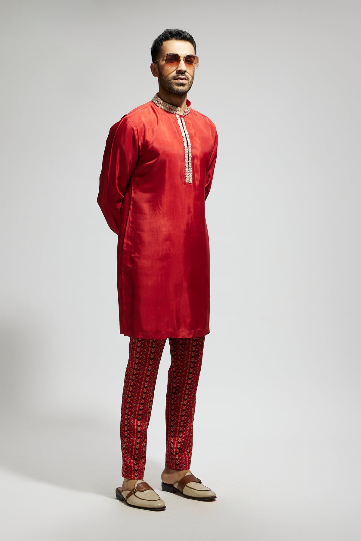 Orange Kurta With Pants