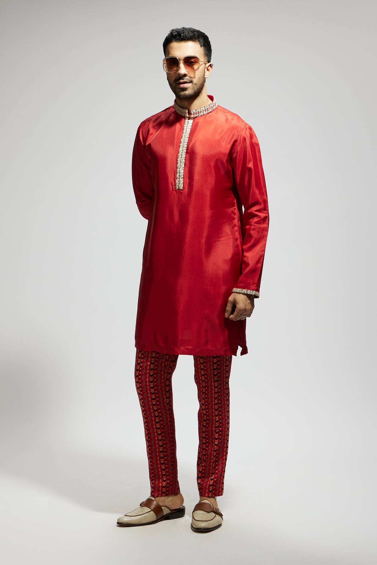 Orange Kurta With Pants