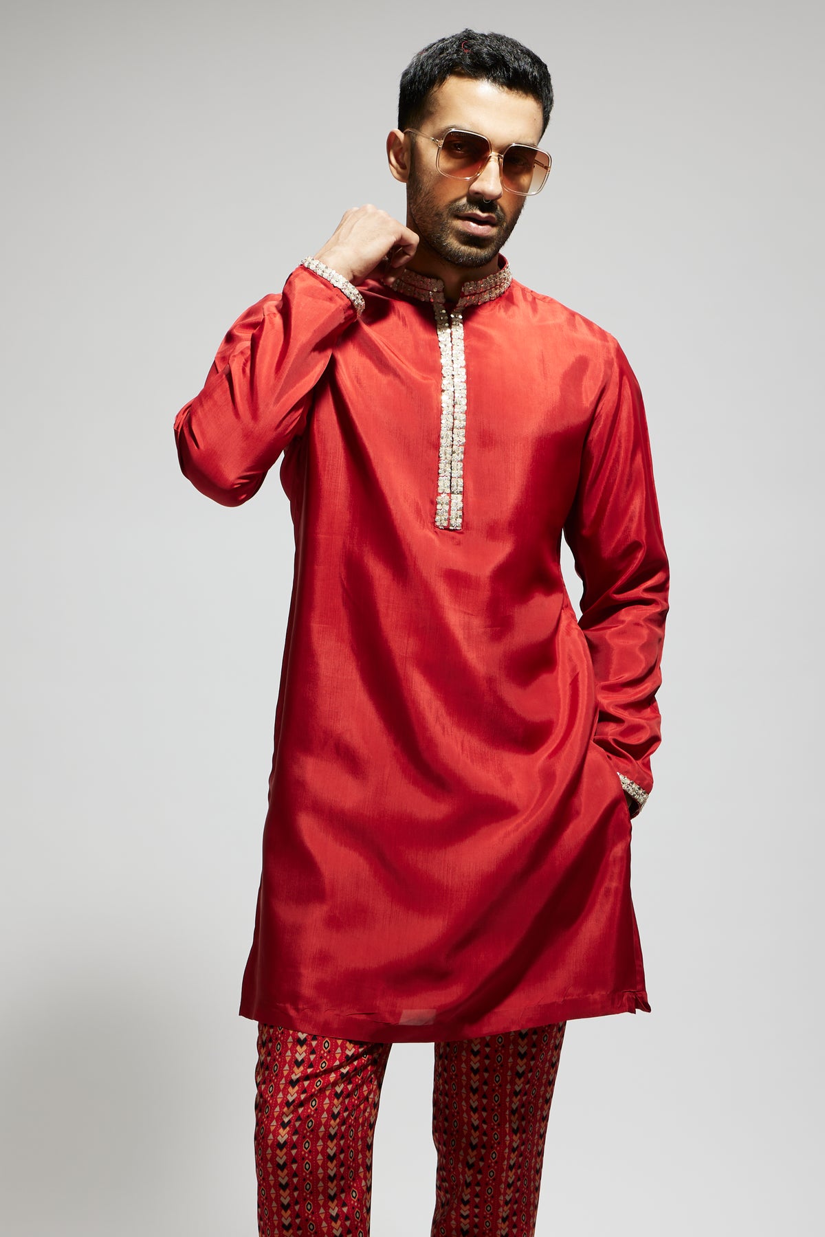 Orange Kurta With Pants