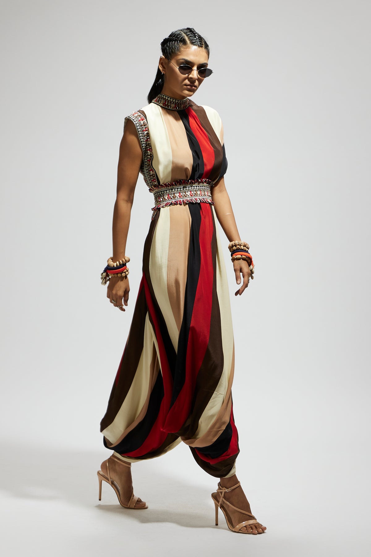 Samsara Stripe Dress With Belt