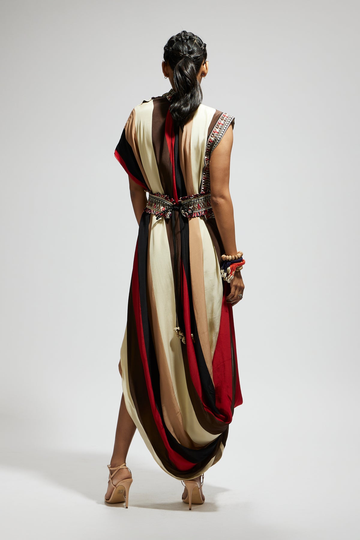 Samsara Stripe Dress With Belt