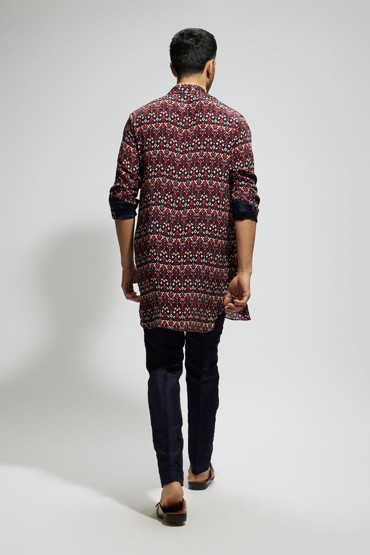 Blue Geo Printed Kurta