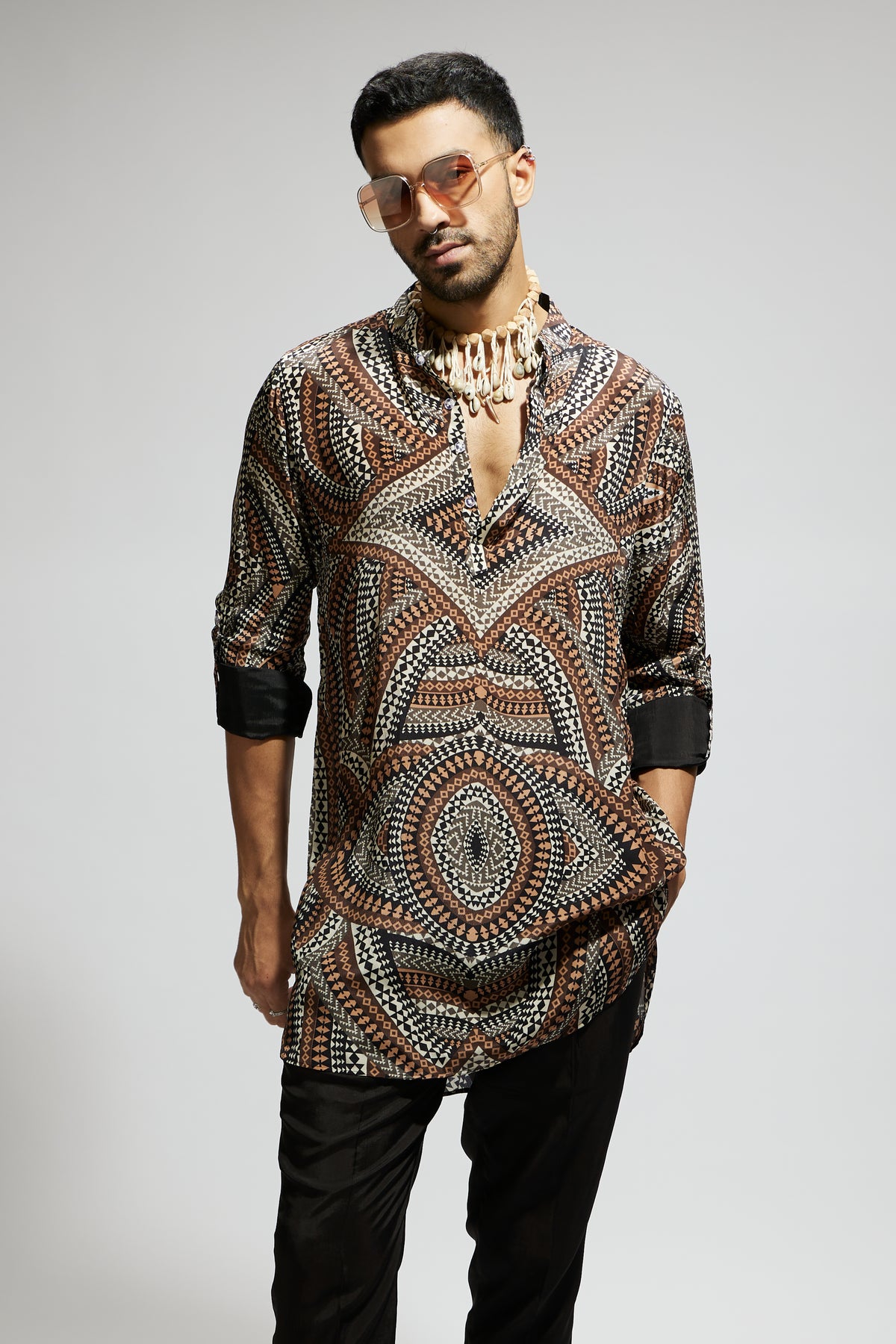 Zentangle Printed Kurta