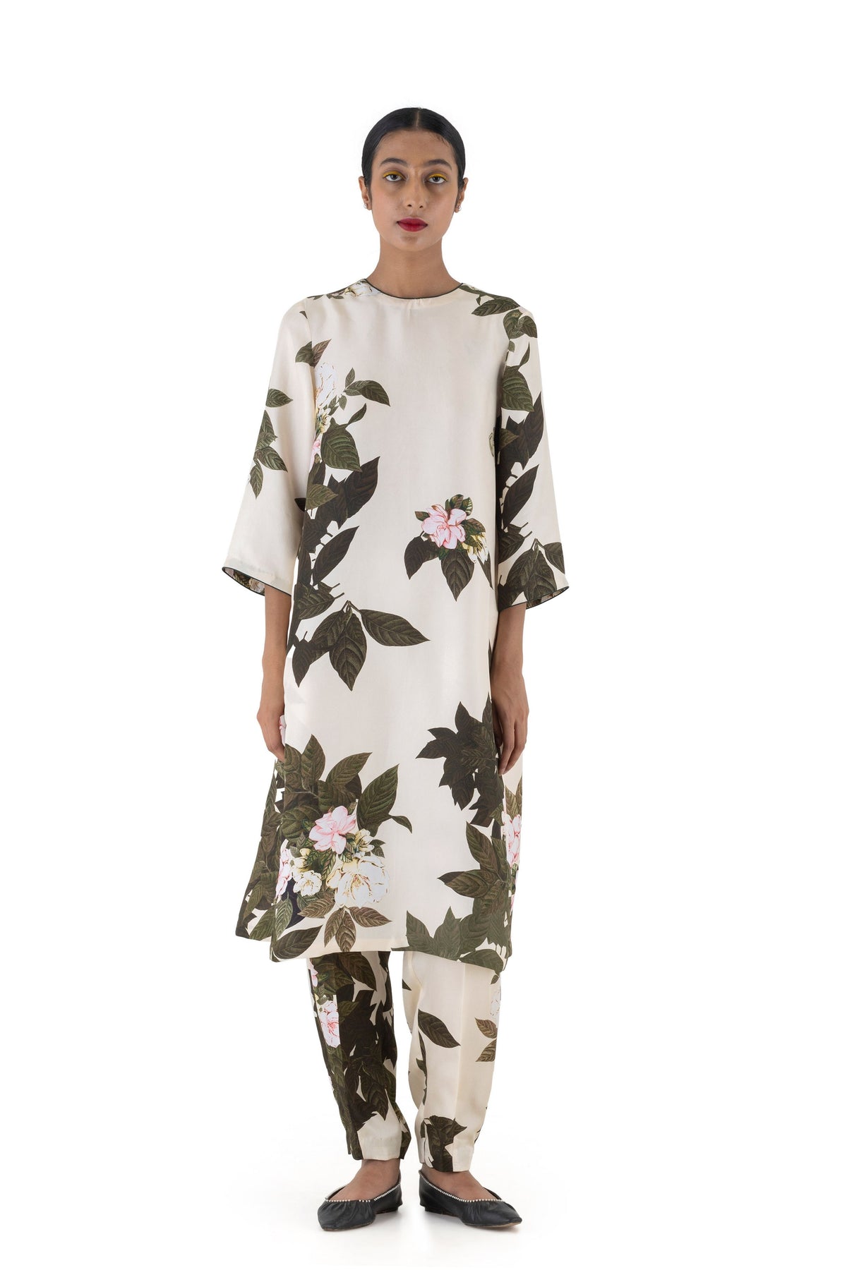 Jadwar Natural Kurta With Pants