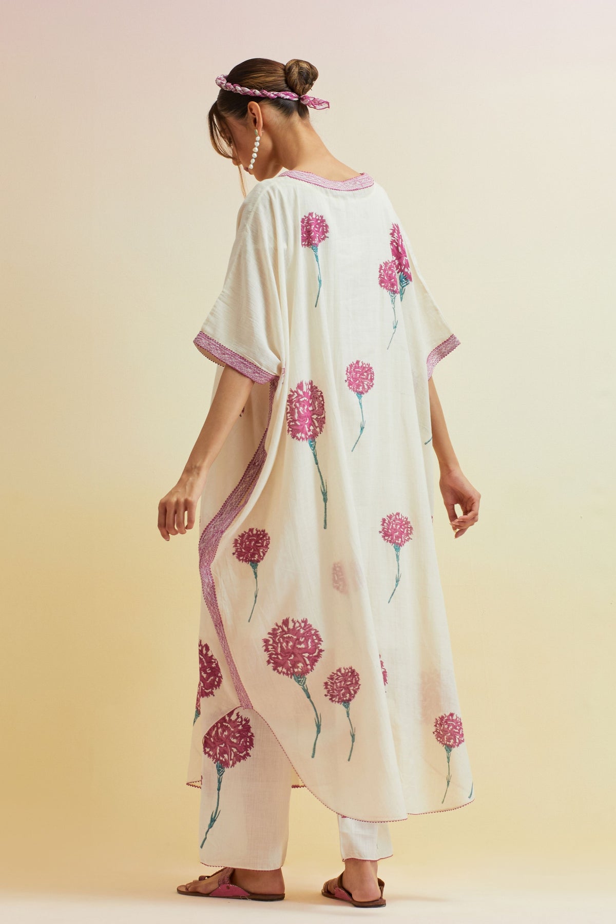 Off White A-line Kurta Set