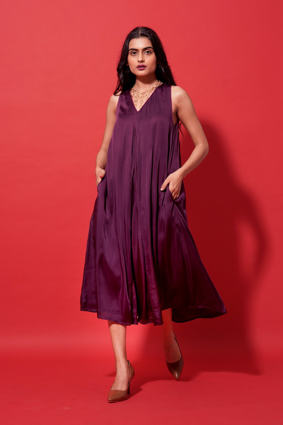 Amara Purple Dress