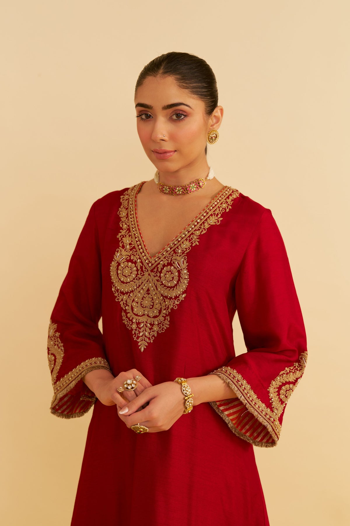 Haayat Red Salwar Set