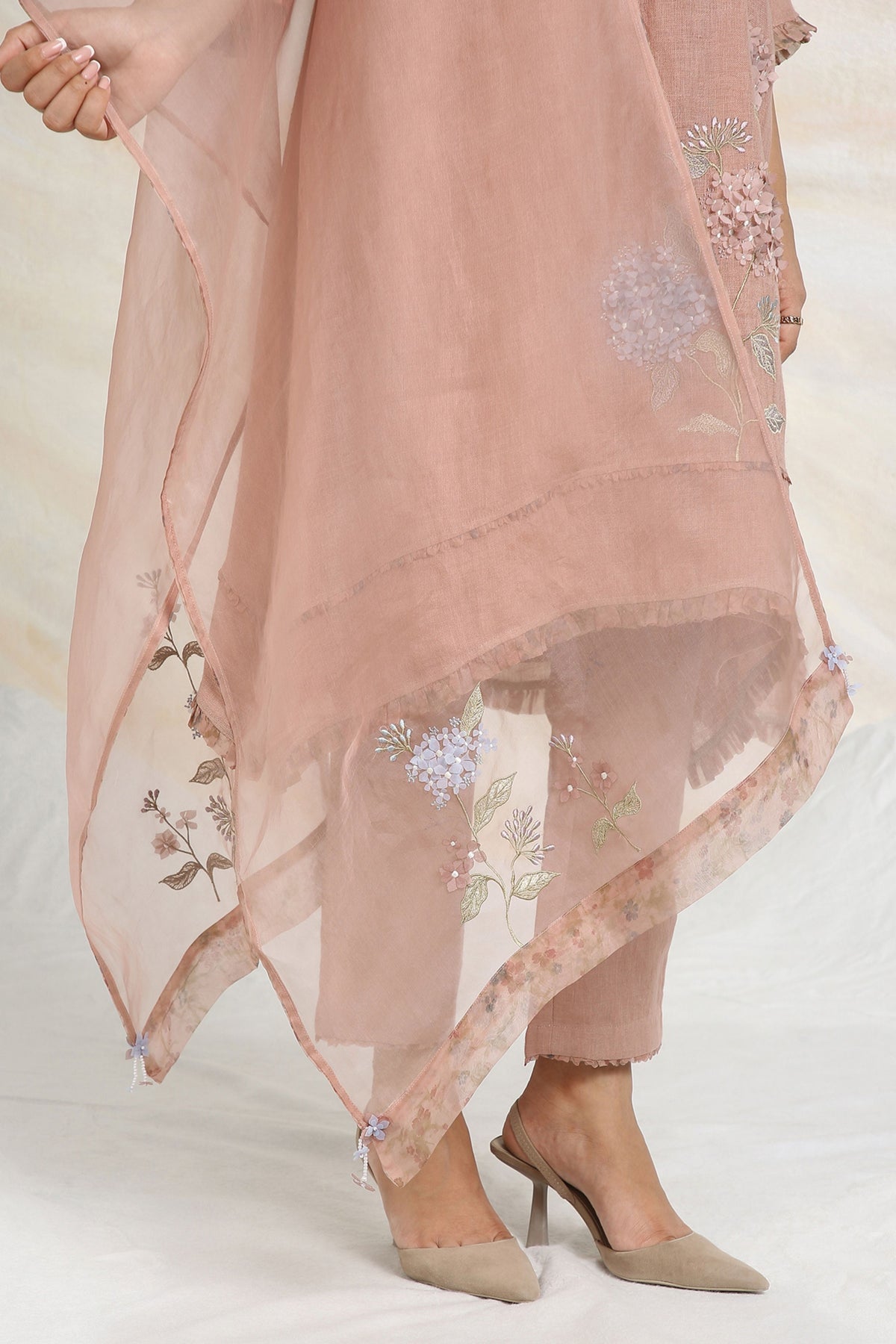Hydrangea Pink Kurta Set