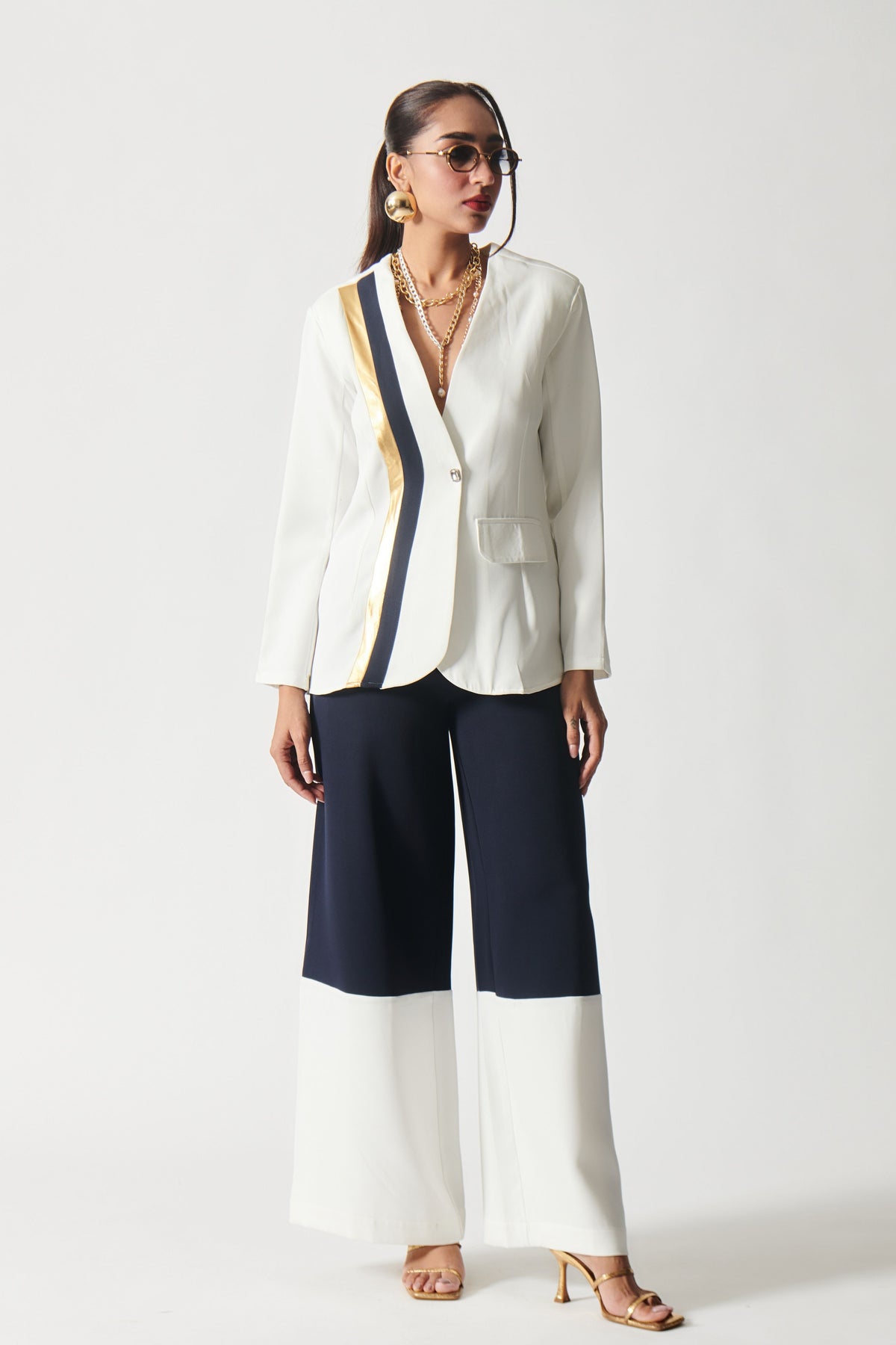 Gold Rush Navy Blazer Set