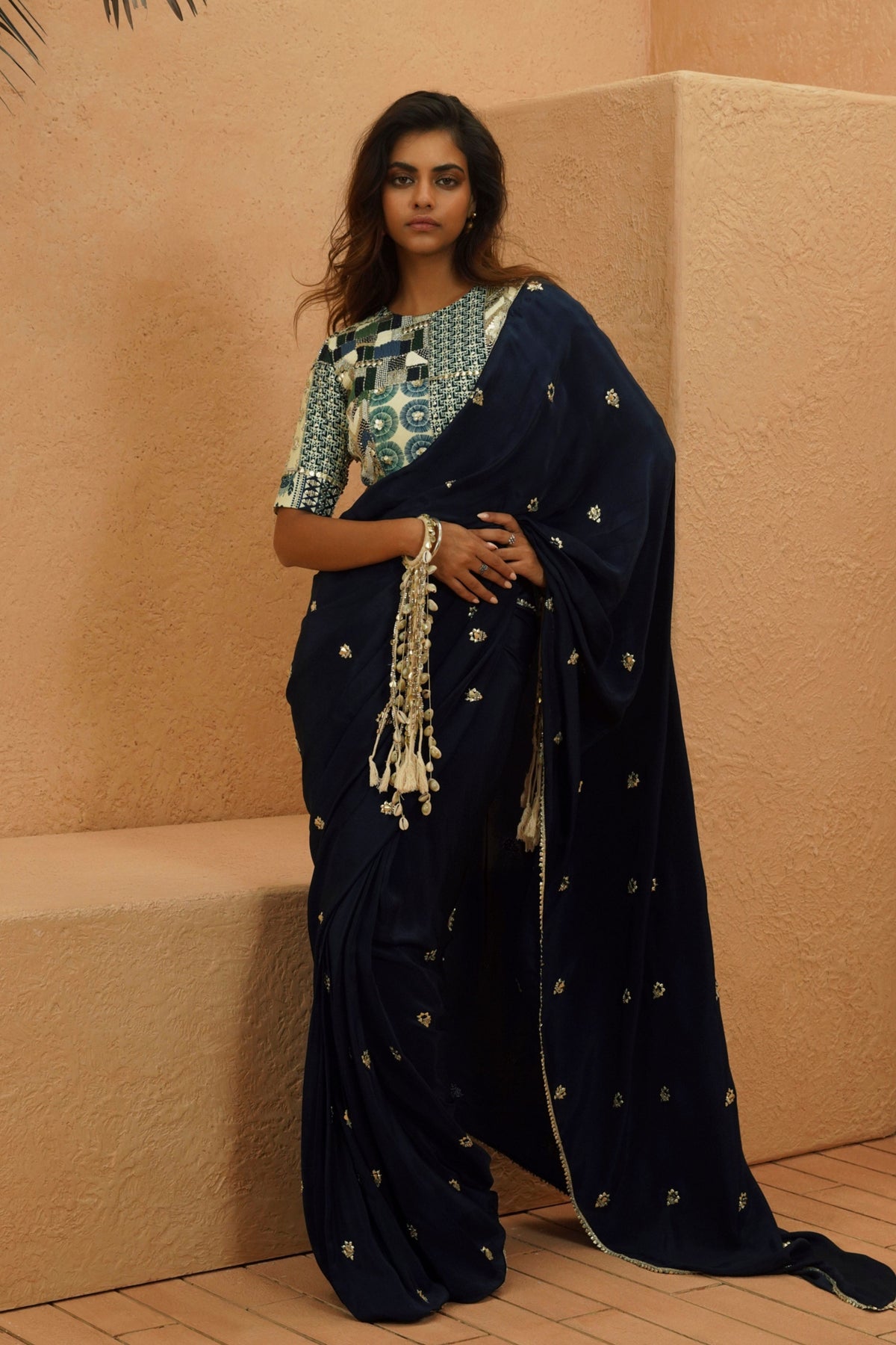 Layla Embellished Saree Set