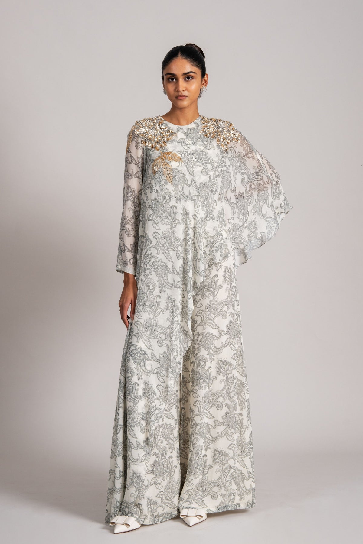 Cosmic Katnis Cape Style Jumpsuit
