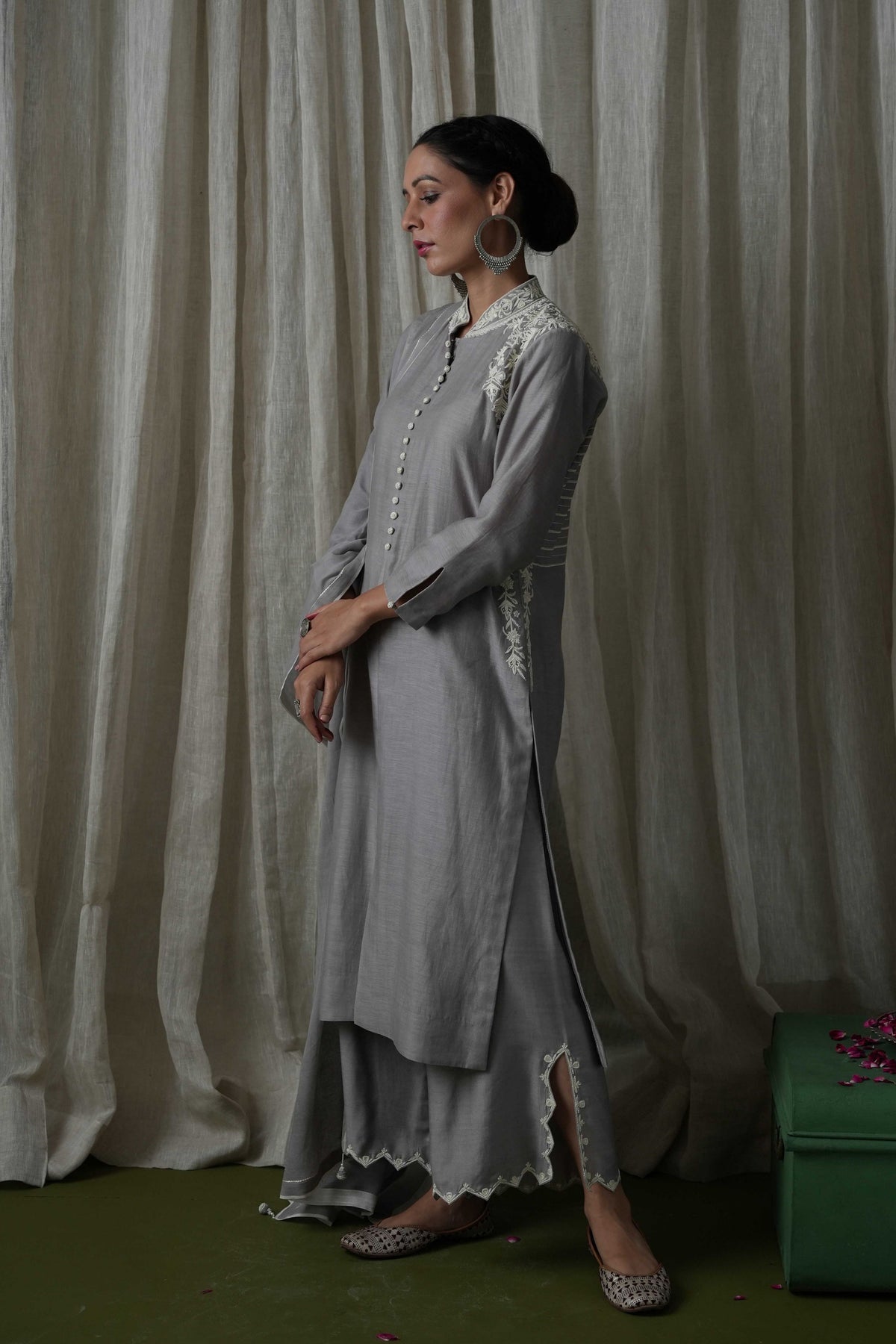 Grey Palazzo Set