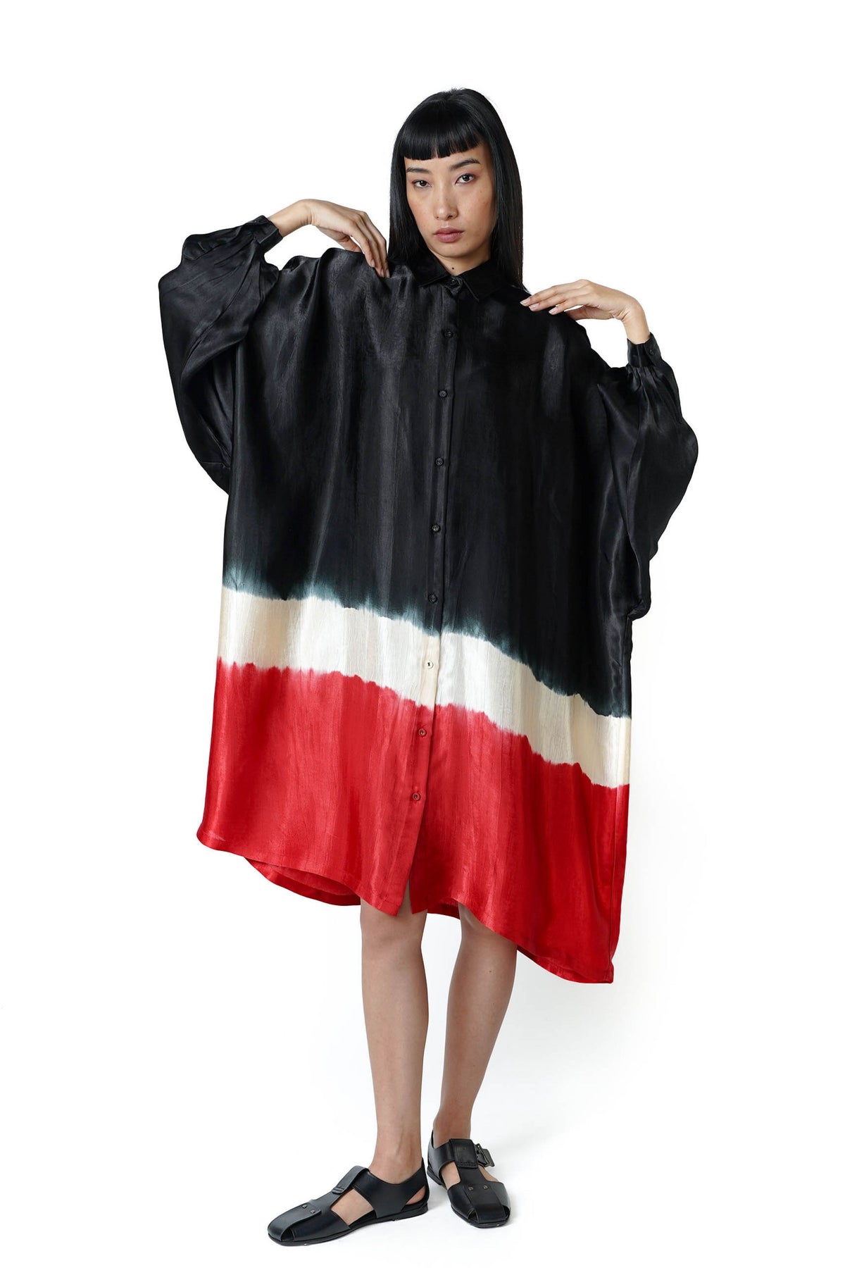 Watermelon Square Shirt Dress