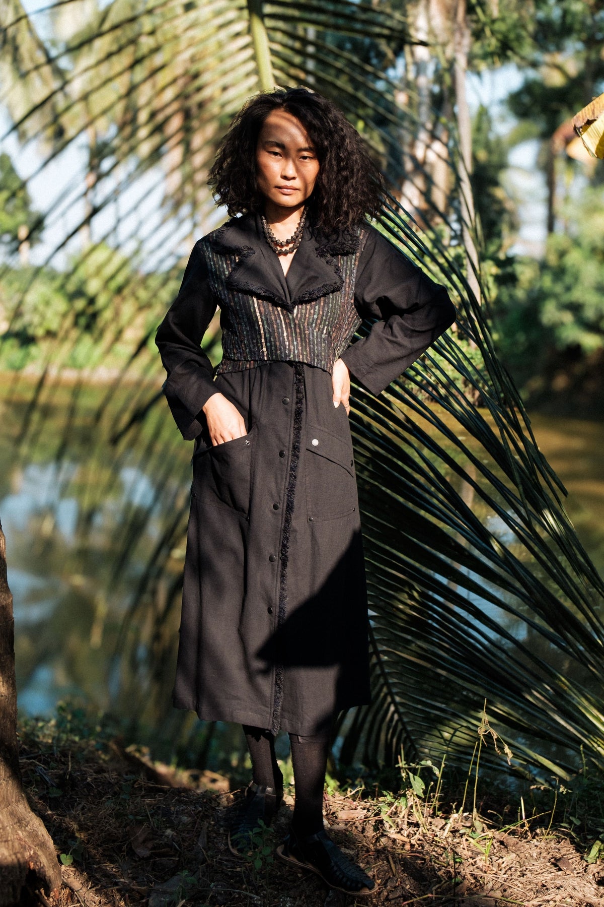 Copenhagen Black Green Trench