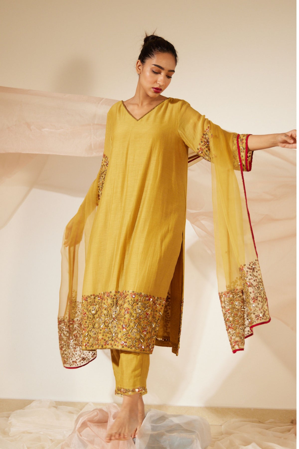 Yellow Gulaal Dupatta