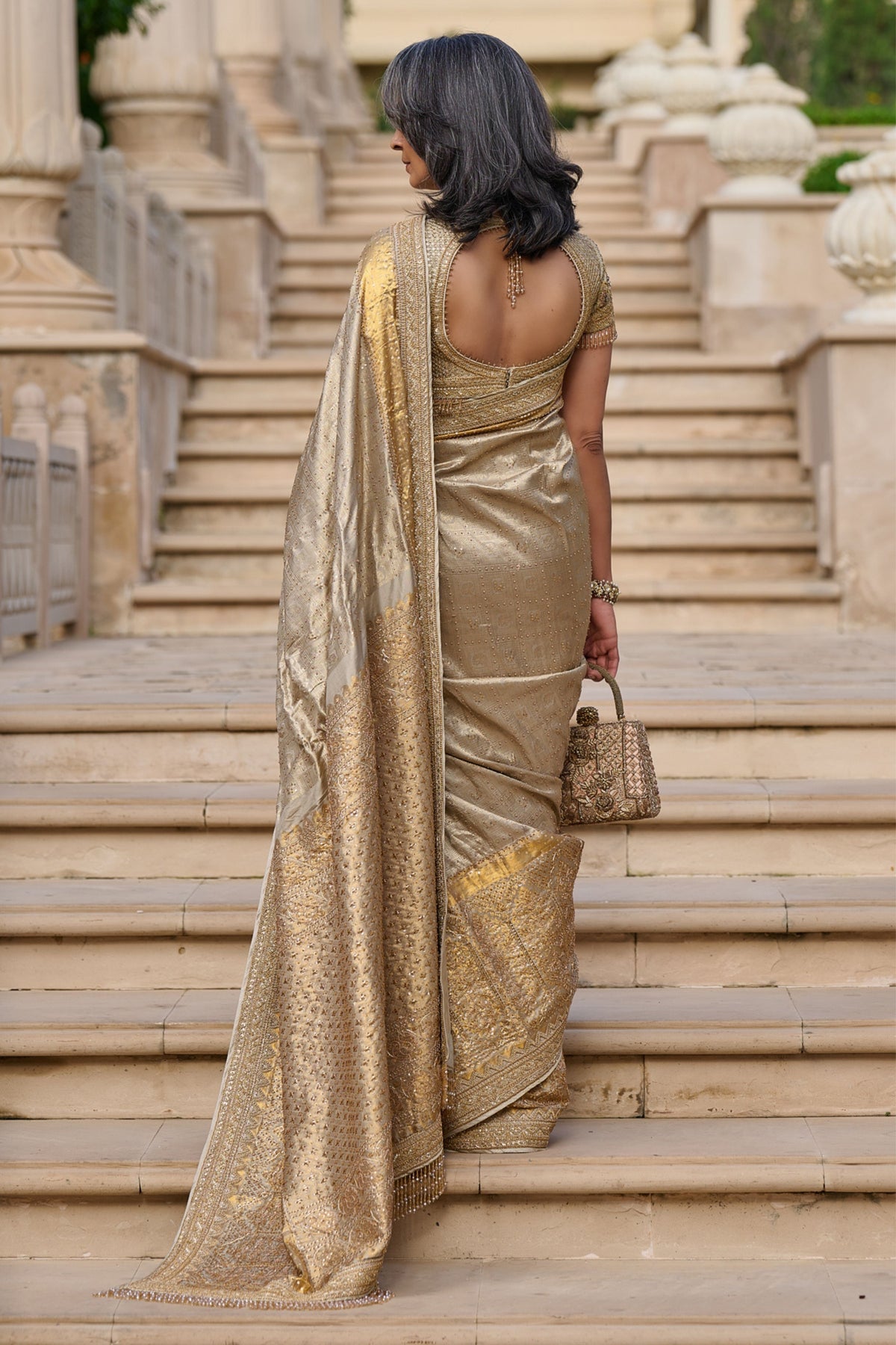 Marori Embroidered Kanjivaram Saree