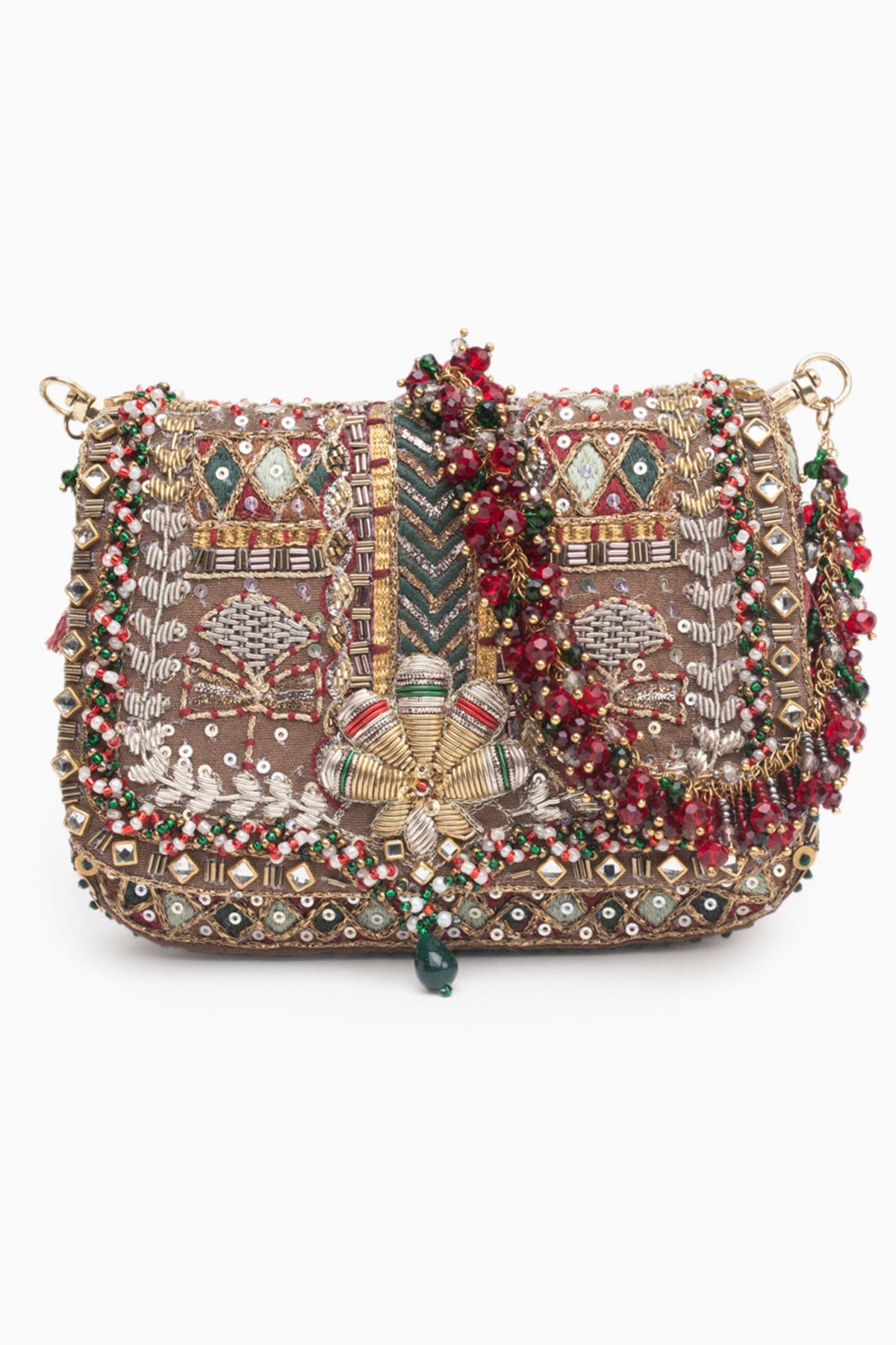 Noor Mini Clutch – Vintage Gold