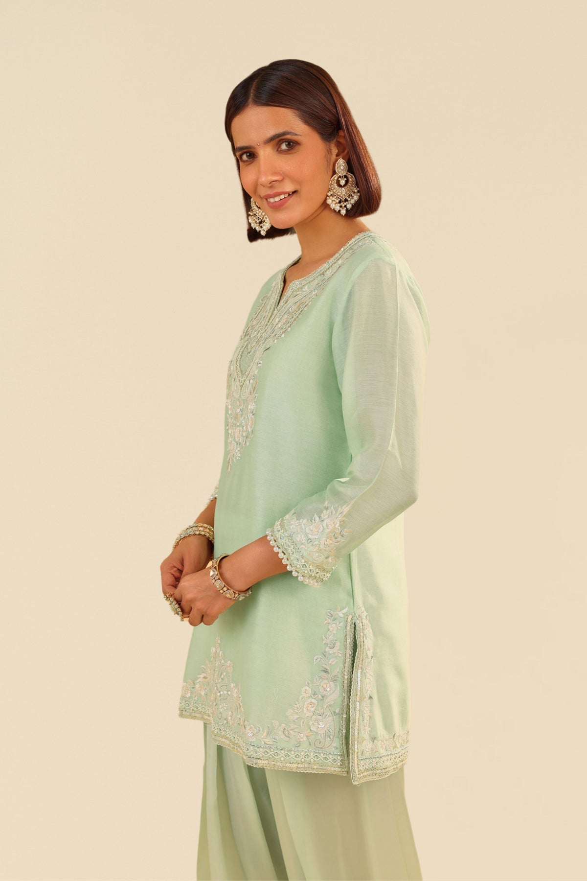 Haniya Mint Kurta With Salwar