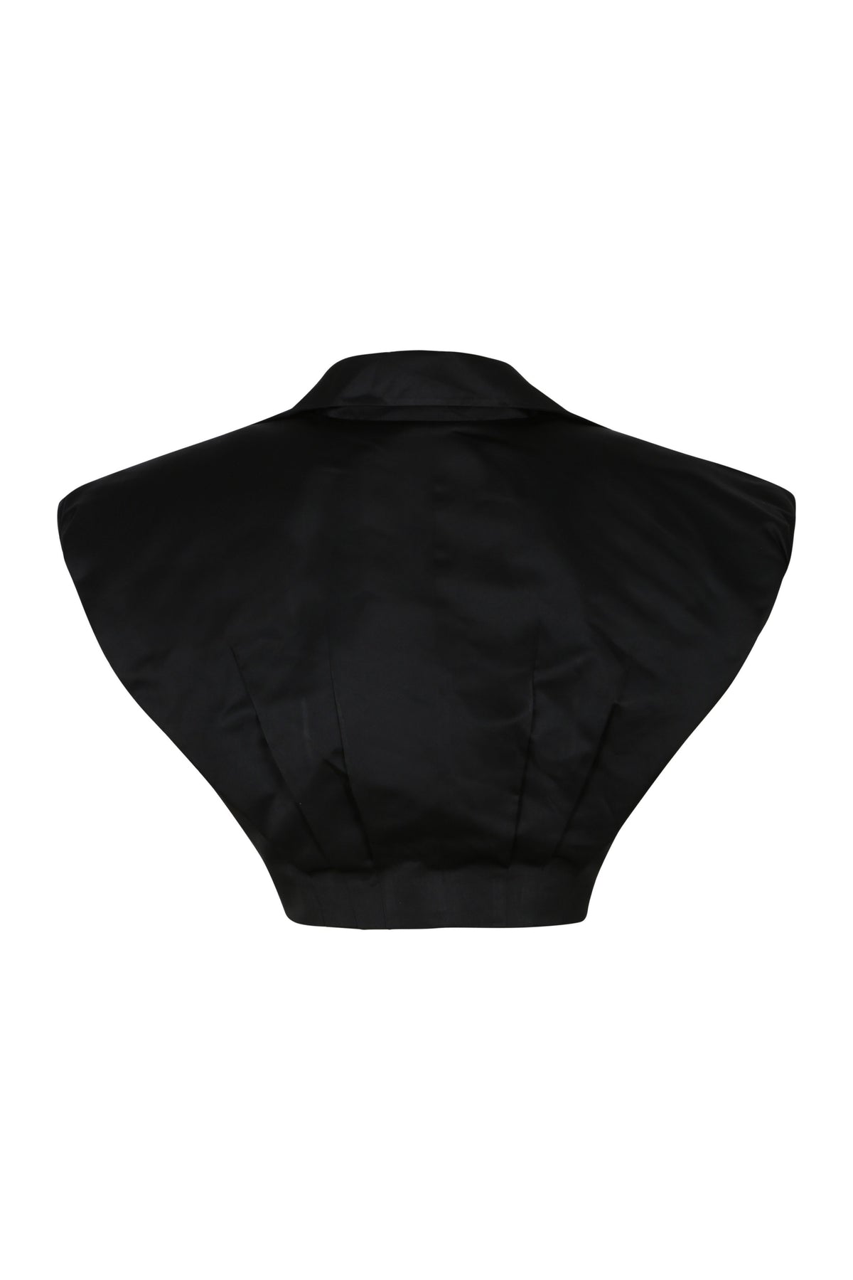 Black Powershoulder Top